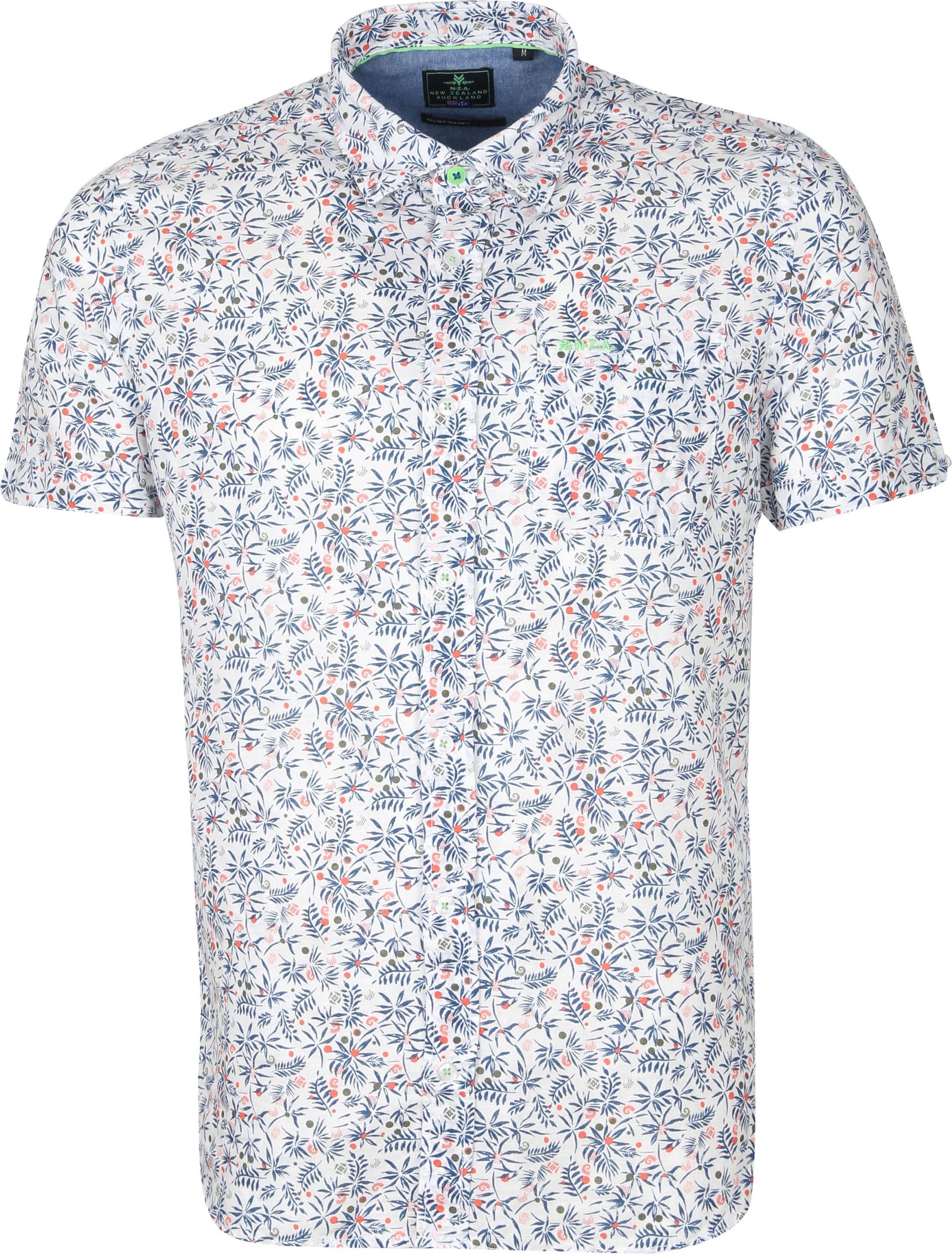 NZA Shirt Short Sleeve Taiharuru White Multicolour size M