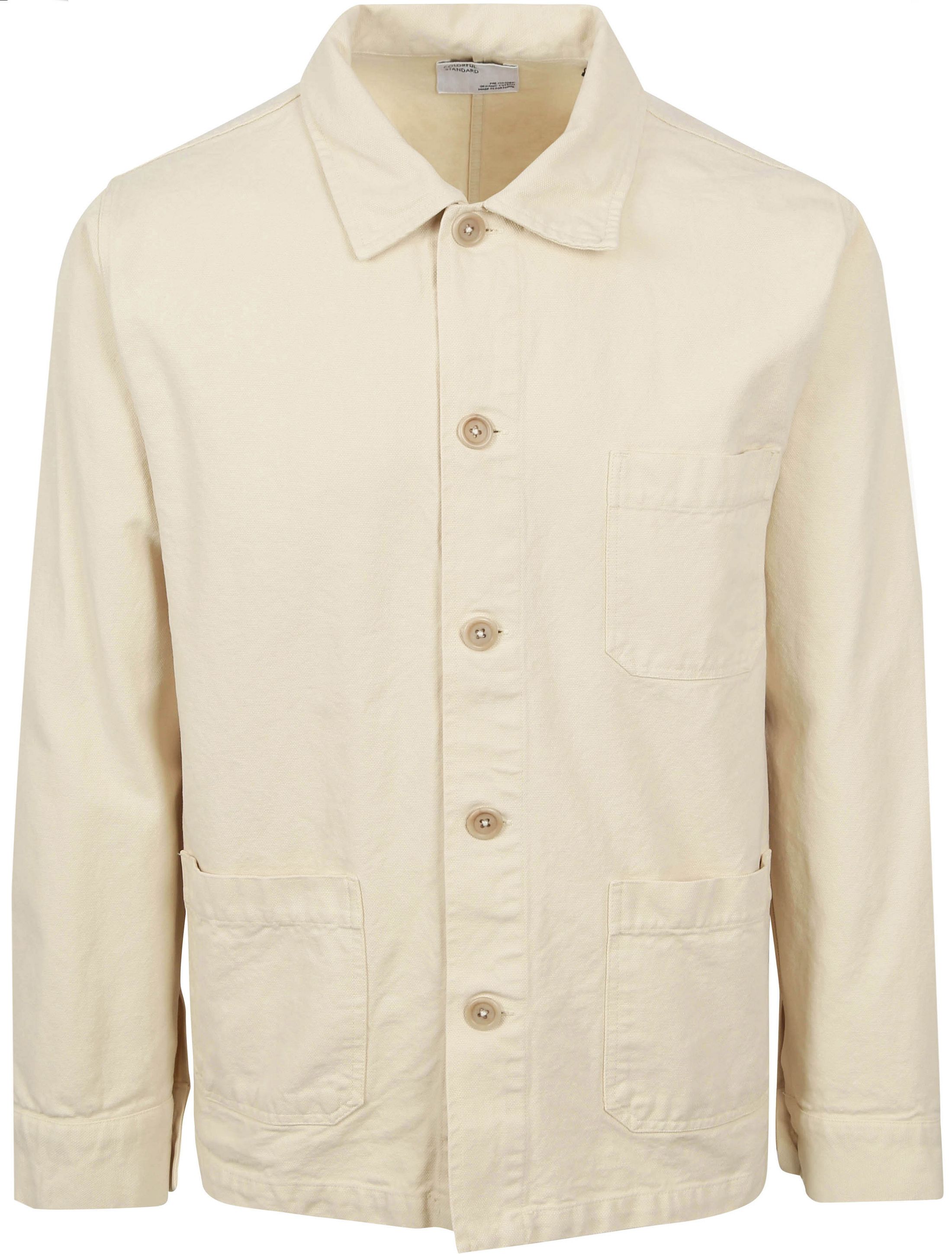 Colorful Standard Overshirt Ecru CS4008 Ivory White kopen | Suitable