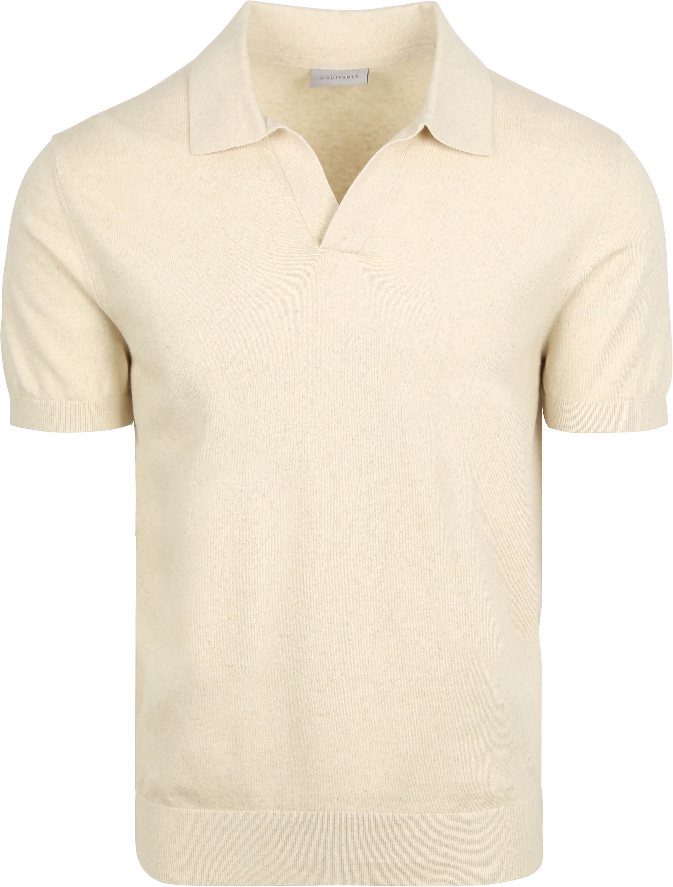 Suitable Polo Shirt Riva Linen Ecru order online | PO-RI-LI-25.01 raw white | Suitable Lithuania