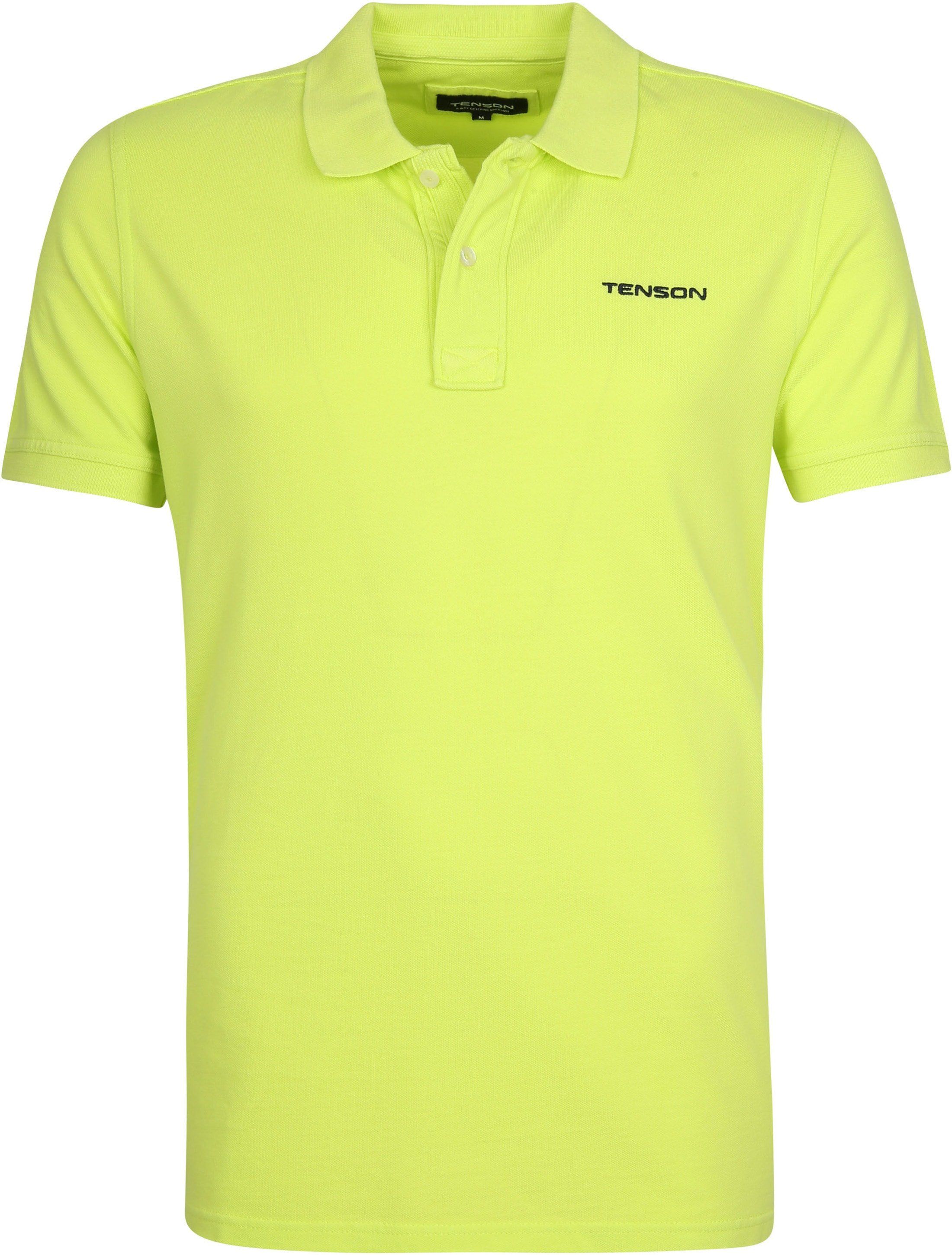 Tenson Polo Shirt Einar Neon Yellow size M