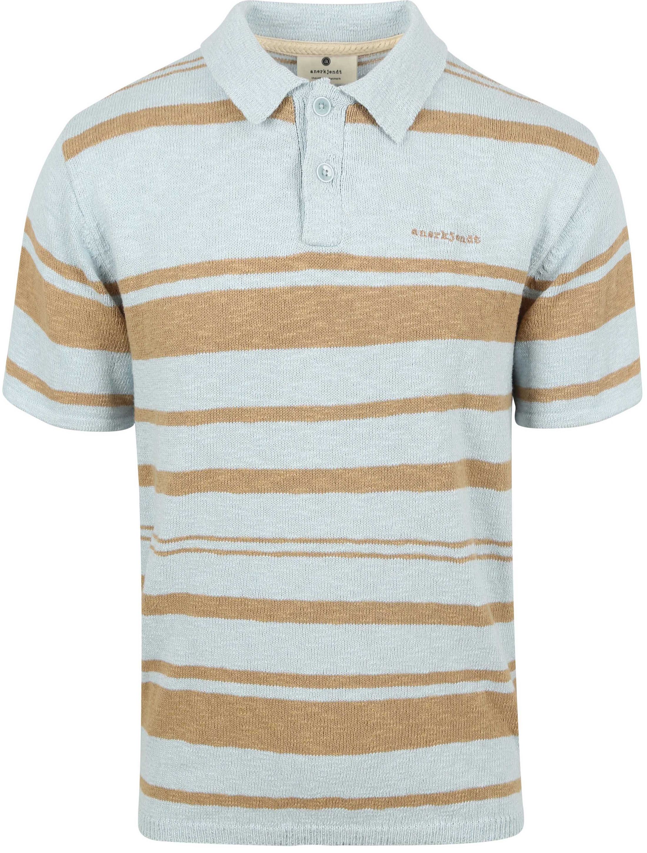 Anerkjendt Sofus T-shirt Light Blue Striped order online | 901585-3115 | Suitable Lithuania