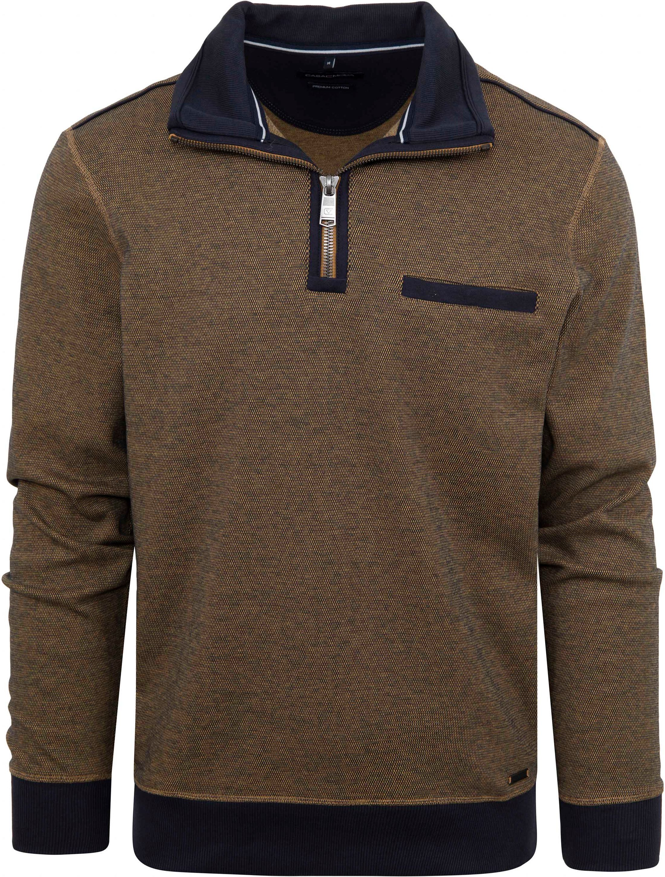 Casa Moda Halfzip Sweater Ochre Yellow order online | 413572800-539 | Suitable Lithuania