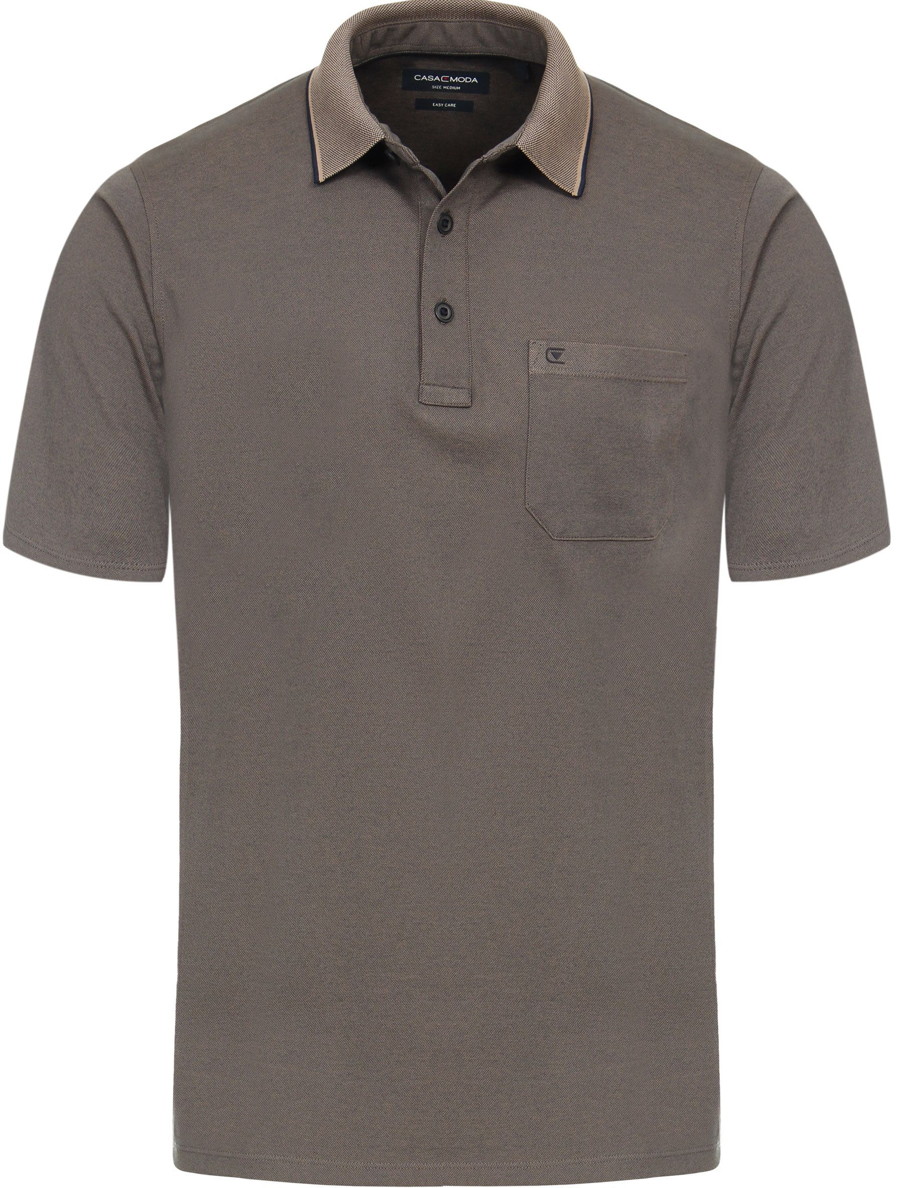 Casa Moda Polo Shirt Stretch Melange Taupe 993106500-617 order online | Suitable