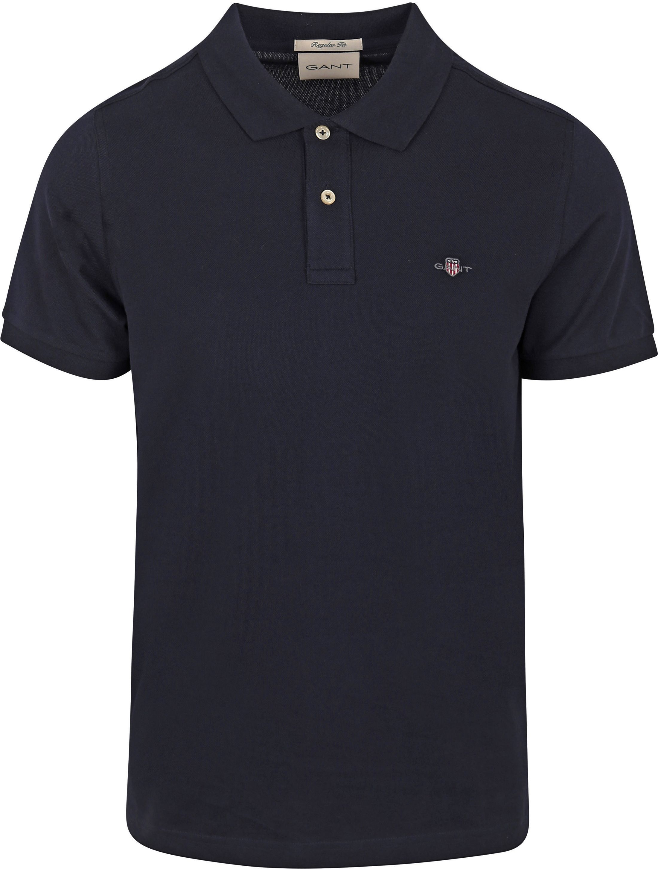 Gant Shield Piqué Polo Shirt Navy 2210-433 order online | Suitable