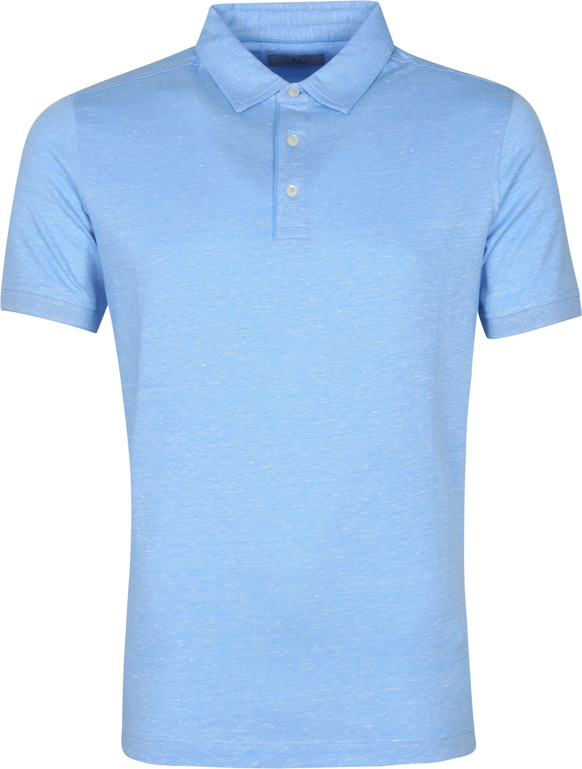 Suitable Prestige Melange Polo Shirt Blue size L