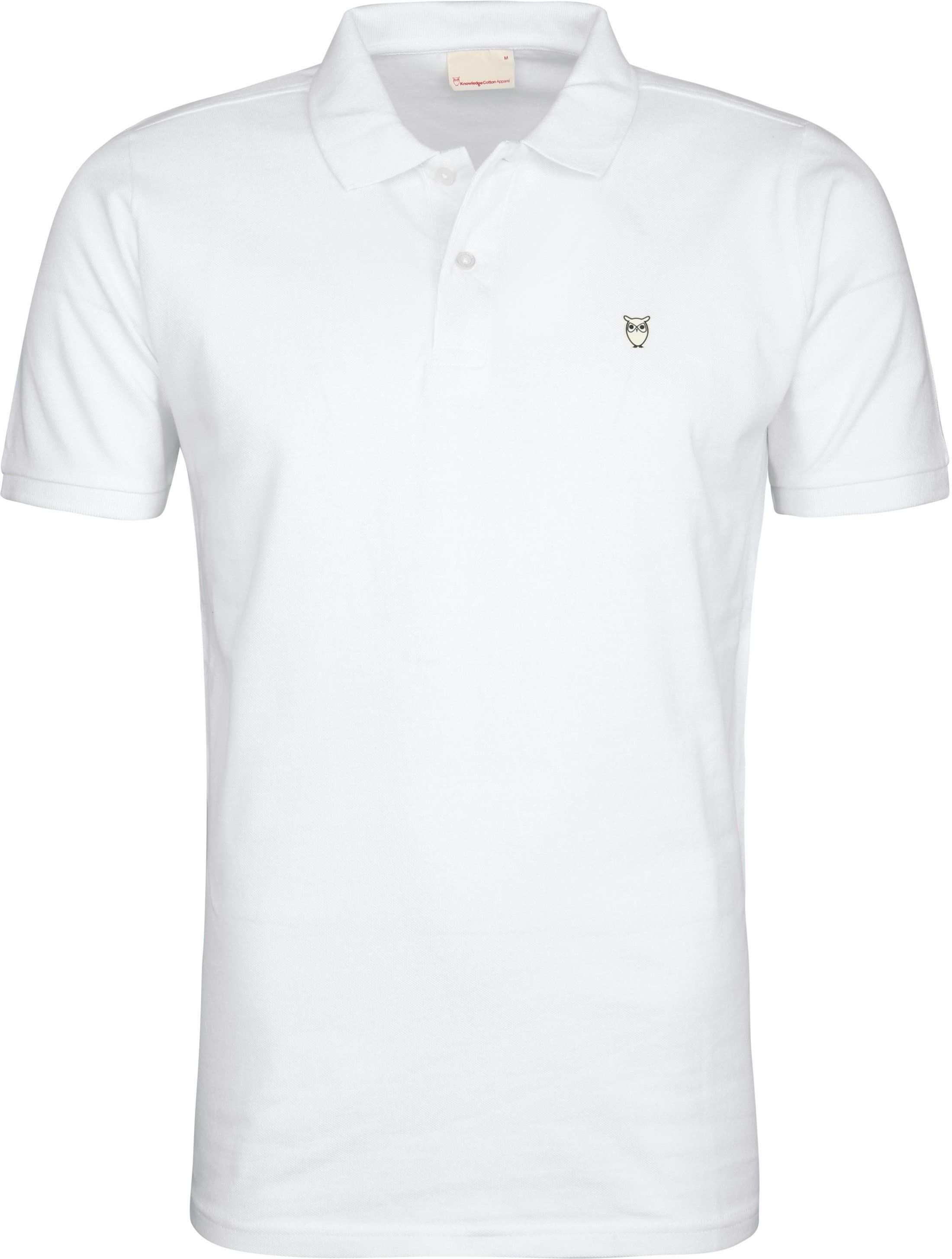 KnowledgeCotton Apparel Poloshirt White size XL