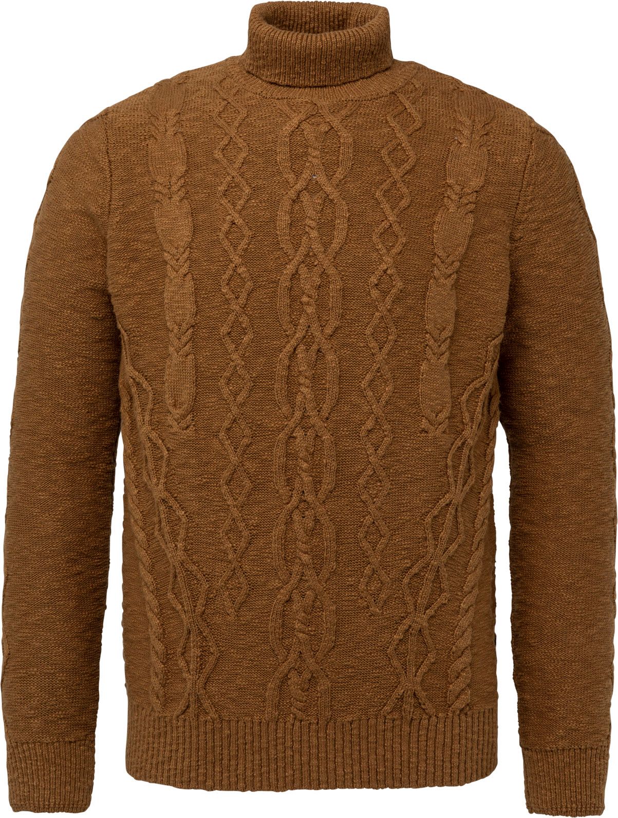 PME Legend Turtleneck Knitted Slub Brown size L
