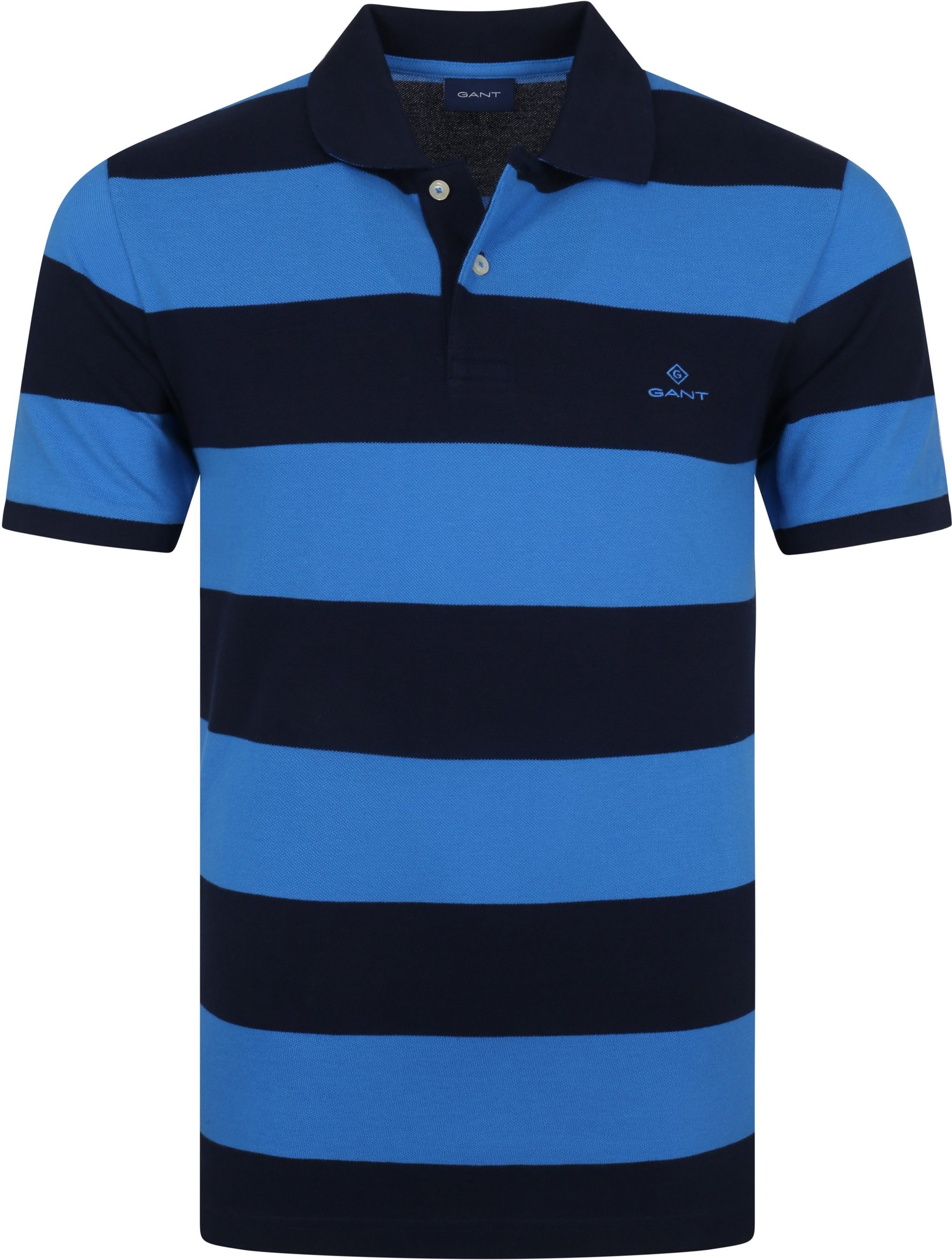Gant Rugger Poloshirt Stripes Dark Blue Blue size 3XL