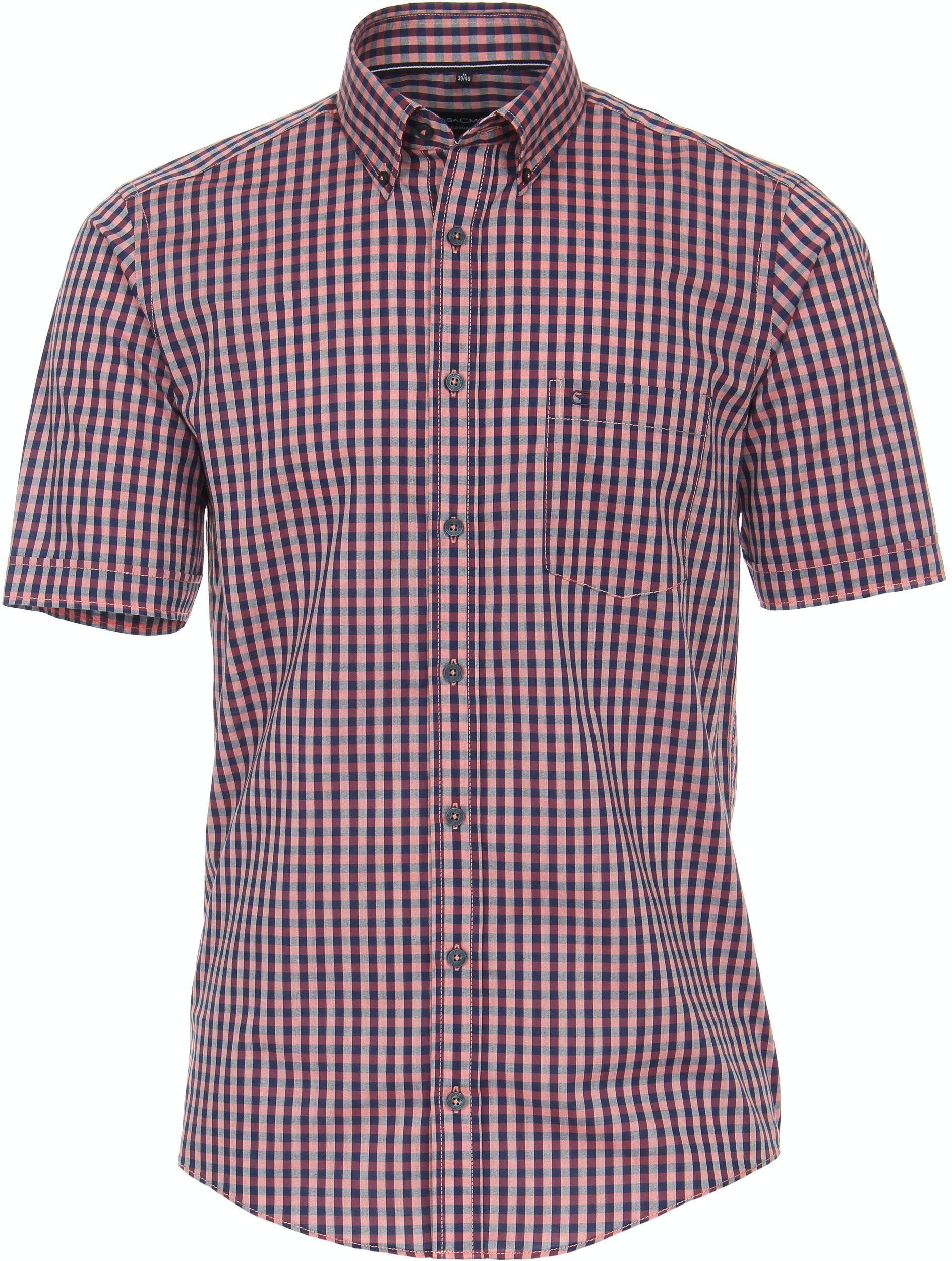 Casa Moda SS Shirt Checkered Red size L