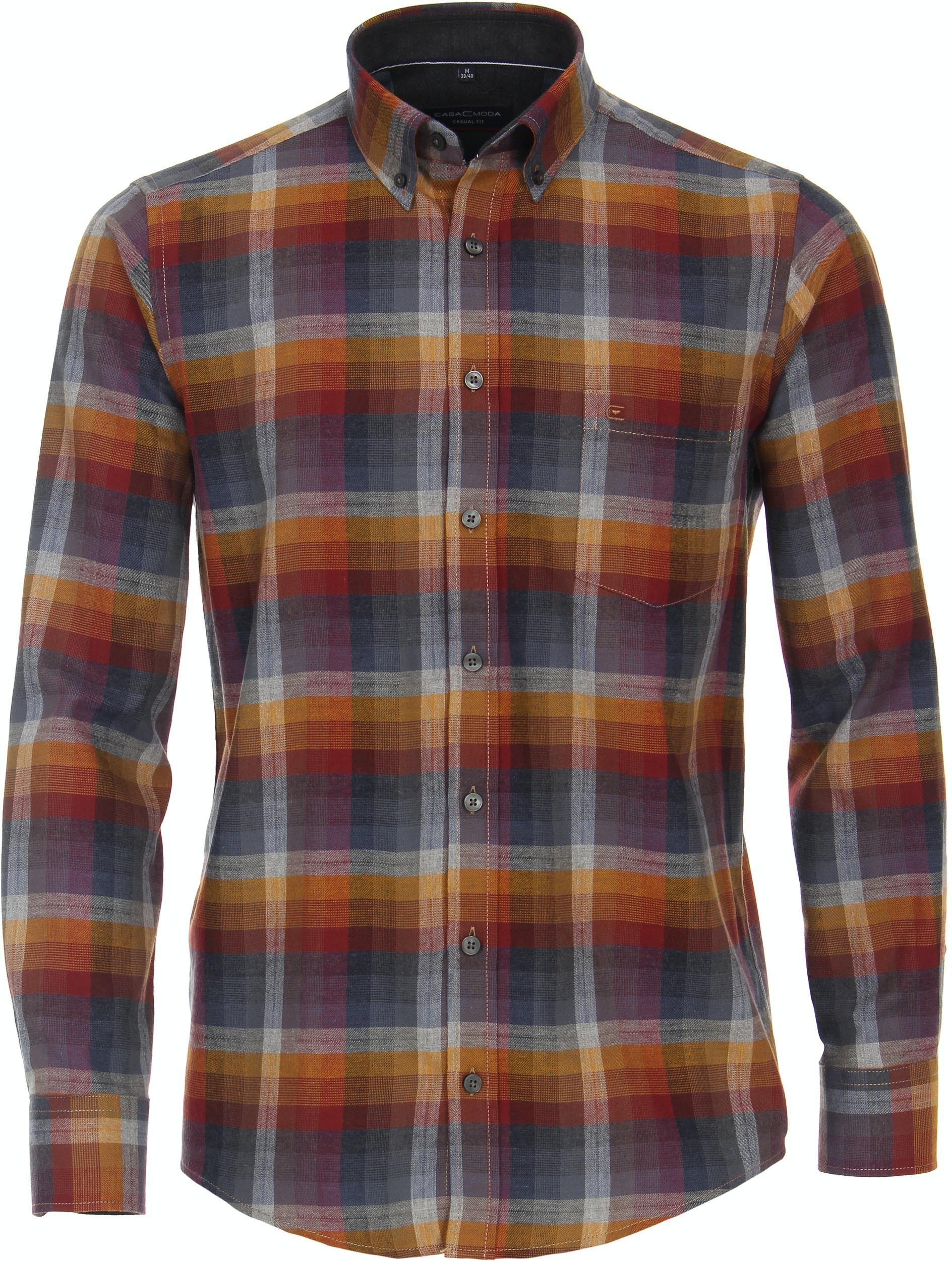 Casa Moda Casual Shirt Checkered Multicolour size XL