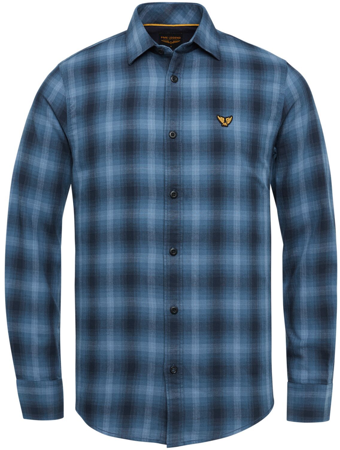PME Legend Shirt Checkered Dark Blue Dark Blue size 3XL
