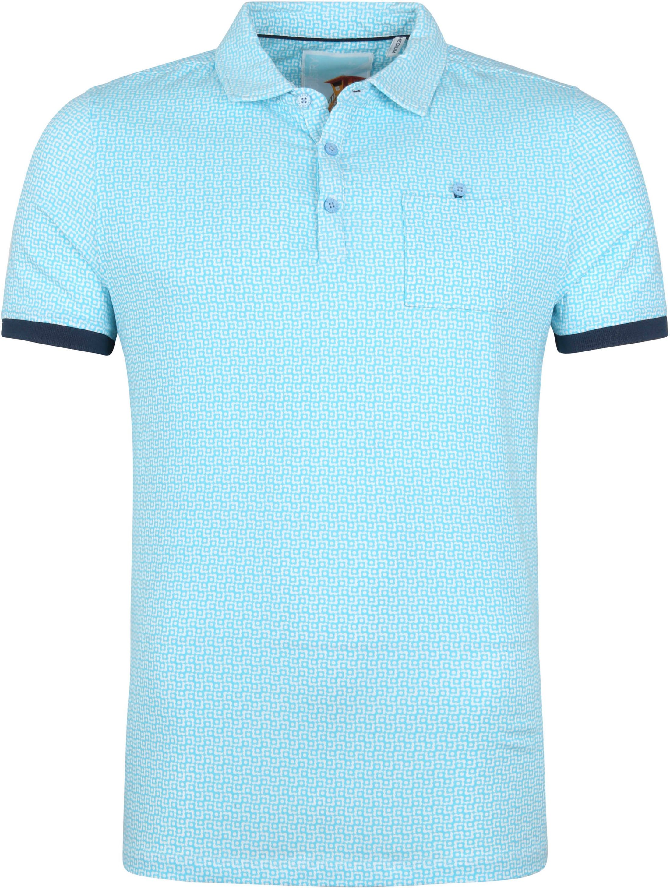 Industry Polo Shirt M83 Aqua Light blue Blue size L