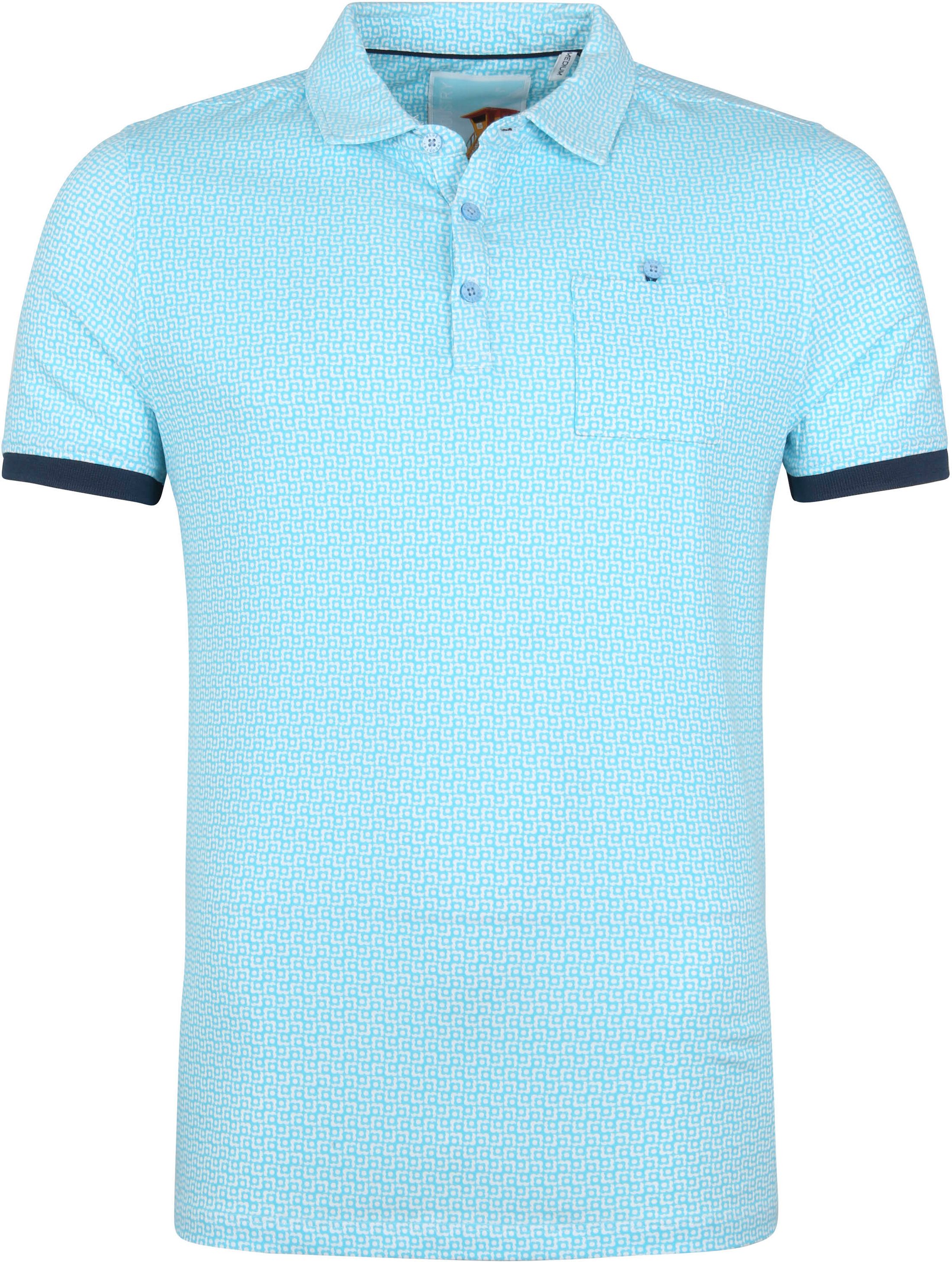 Industry Polo Shirt M83 Aqua Light blue Blue size L