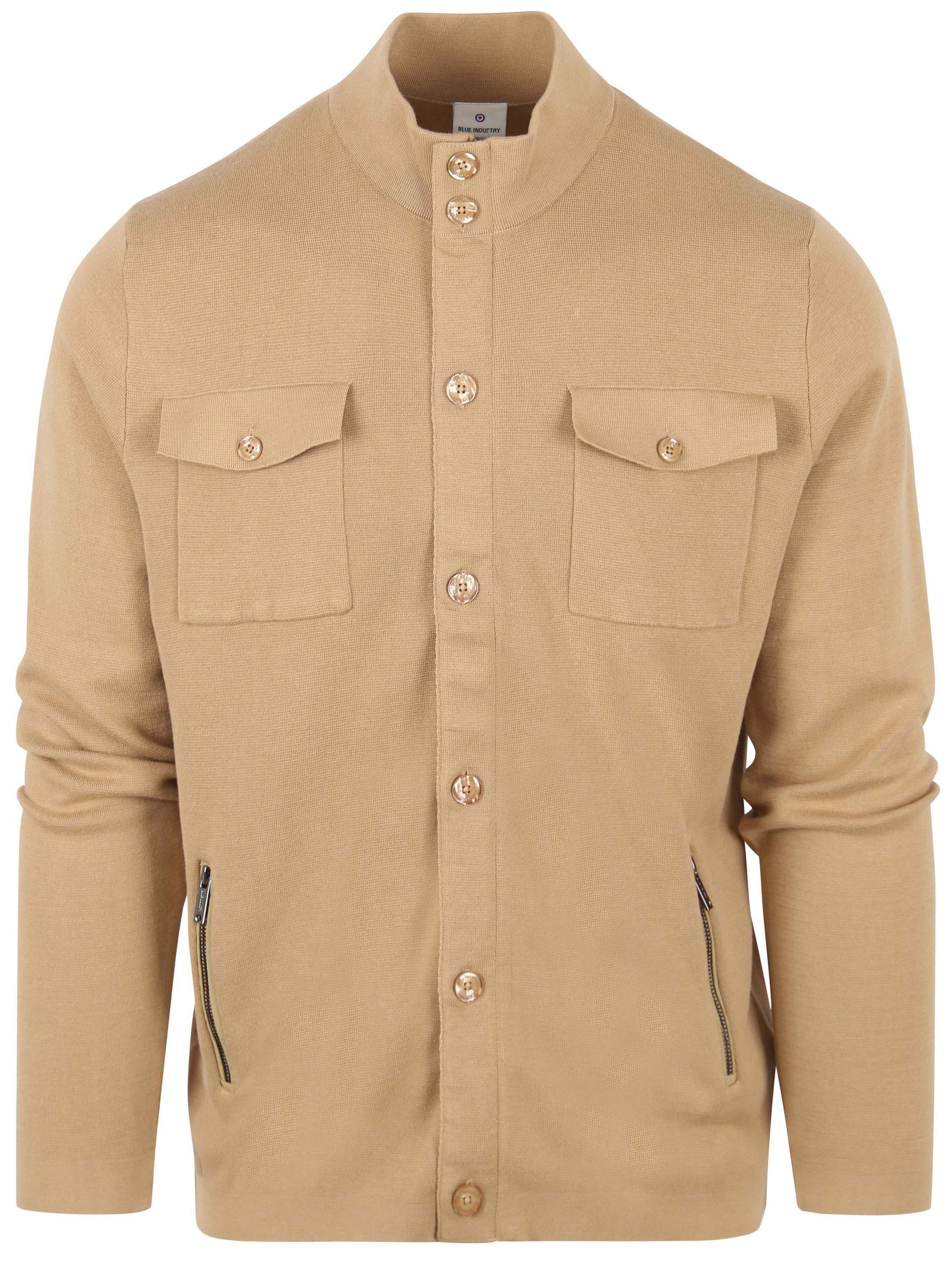 Blue Industry Zipper Cardigan Camel order online | KBIW21-M17 Camel | Suitable Lithuania