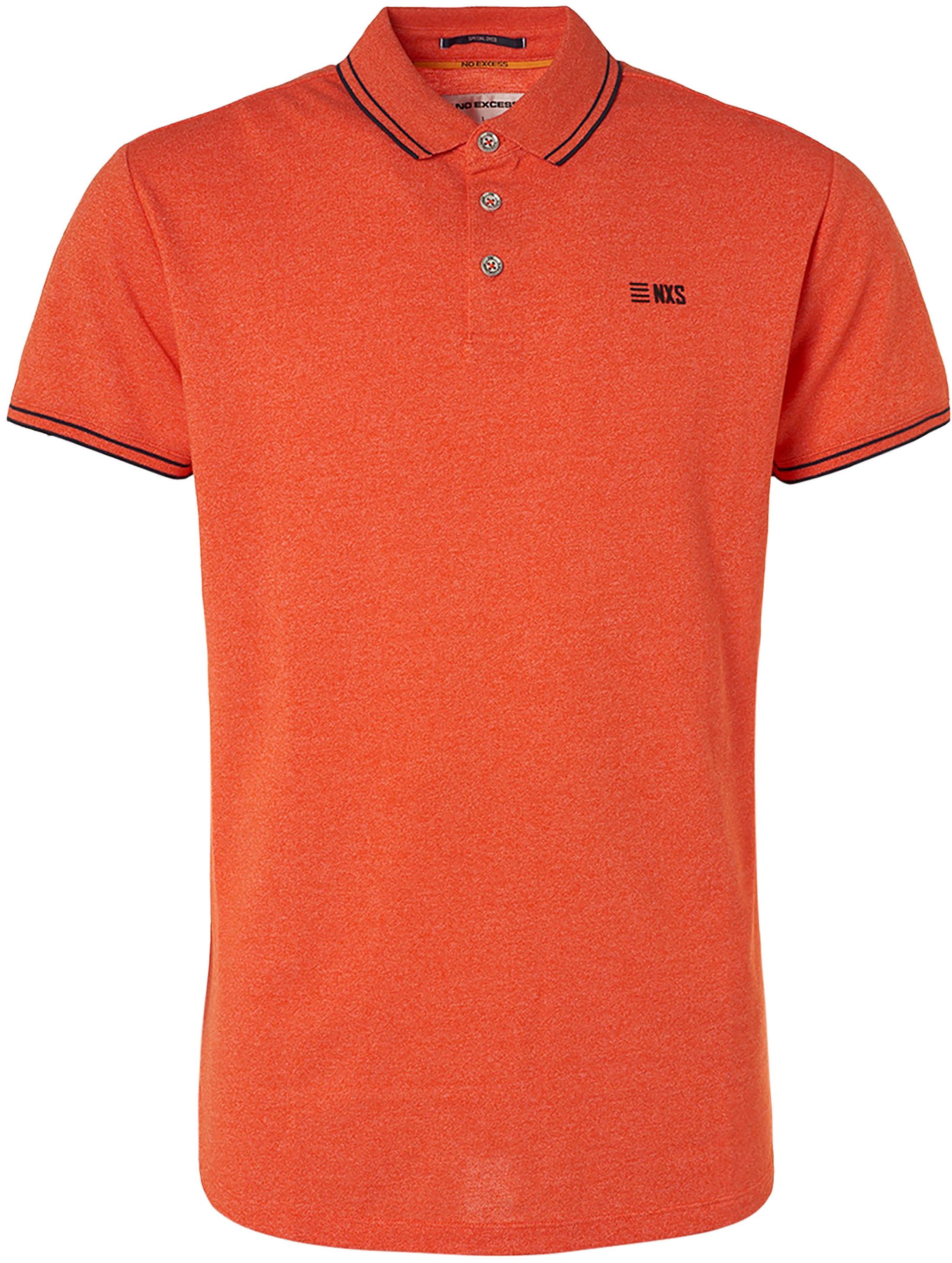 No Excess Polo Shirt Garment Dye Orange order online | 96370407 | Suitable Lithuania