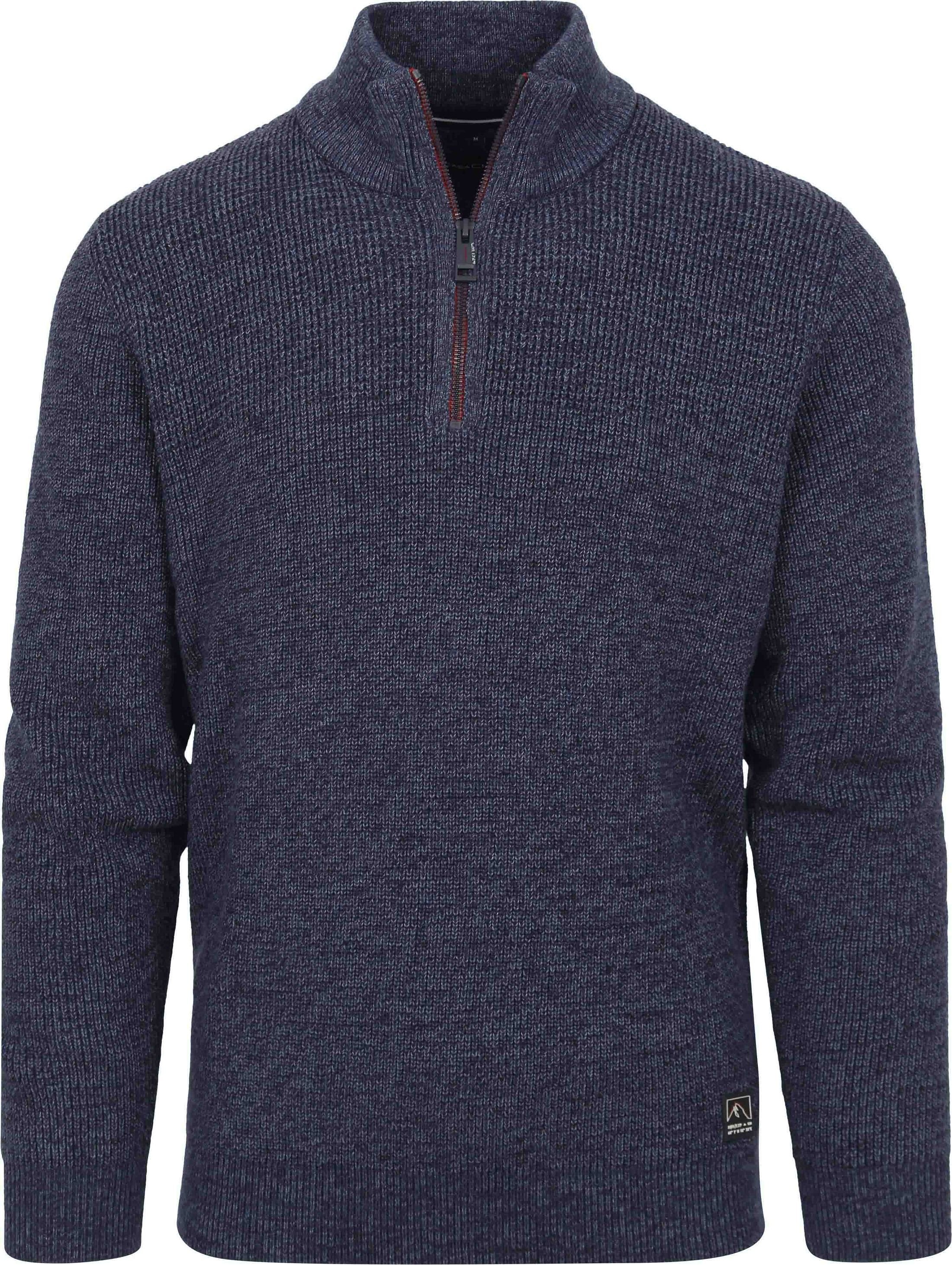Casa Moda Half Zip Trui Blauw 434105100-147 order online | Suitable