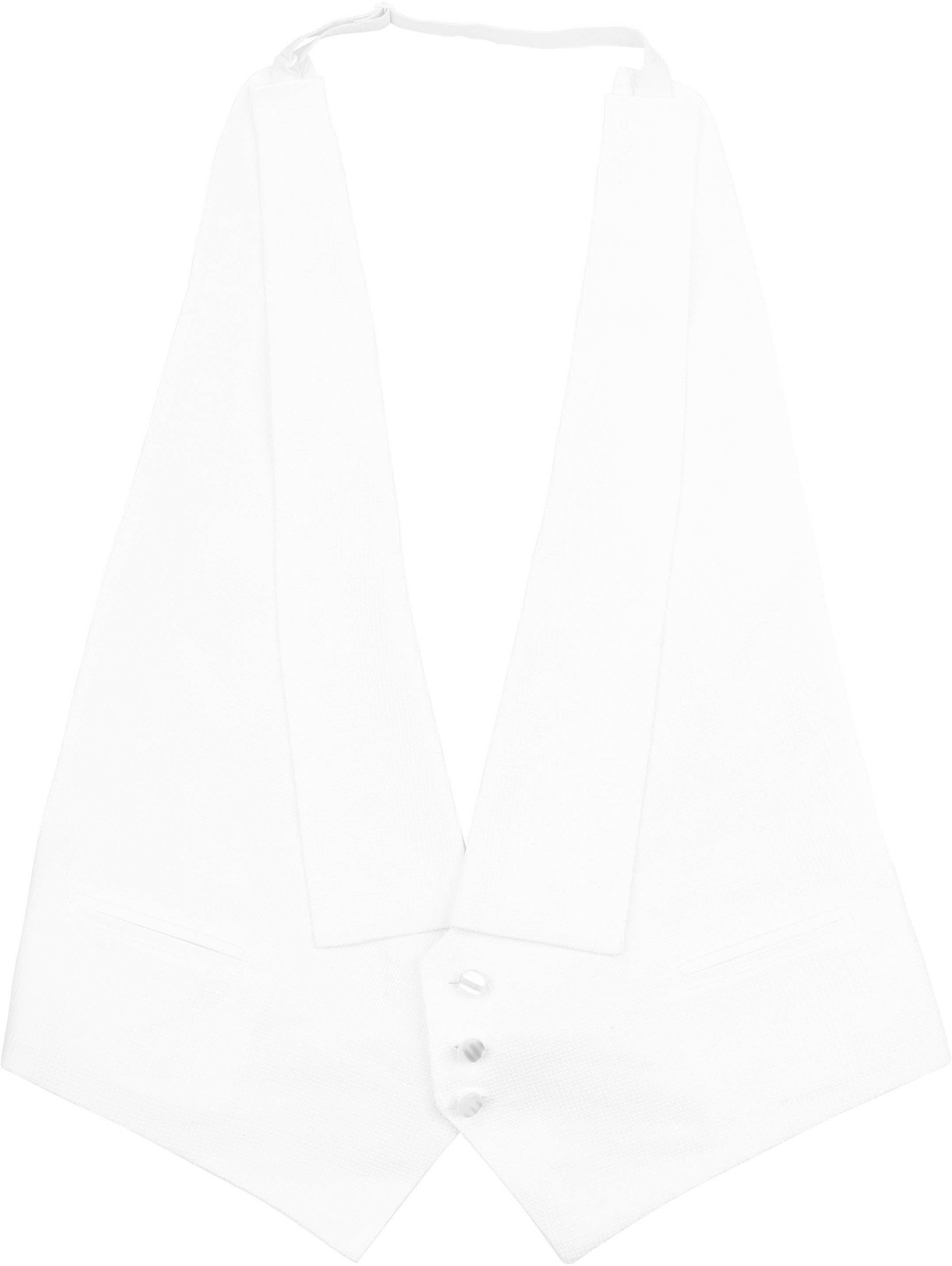 Tailcoat Waistcoat Donau White GS-RKVST-DONAU-PIQ