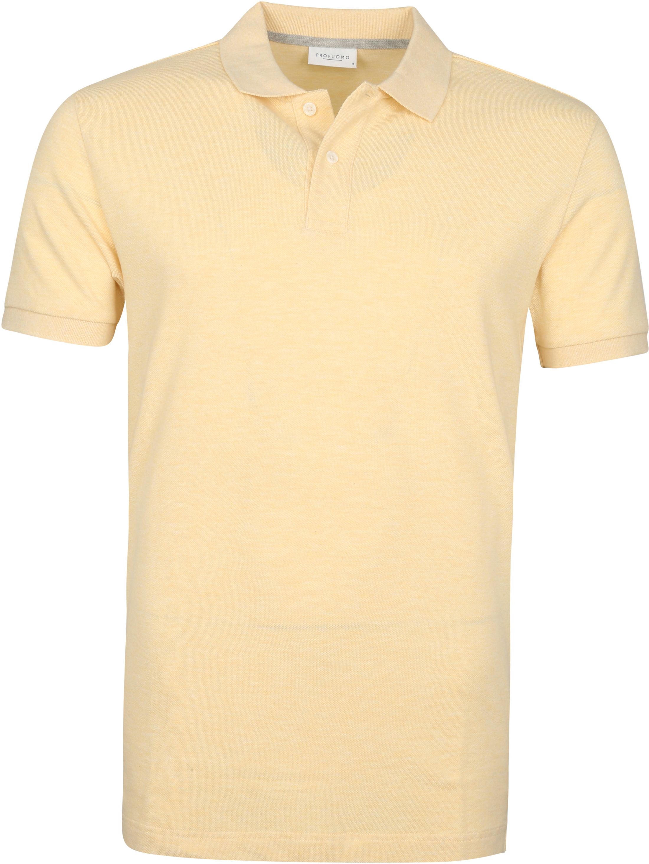 Profuomo Pique Polo Shirt Yellow size L