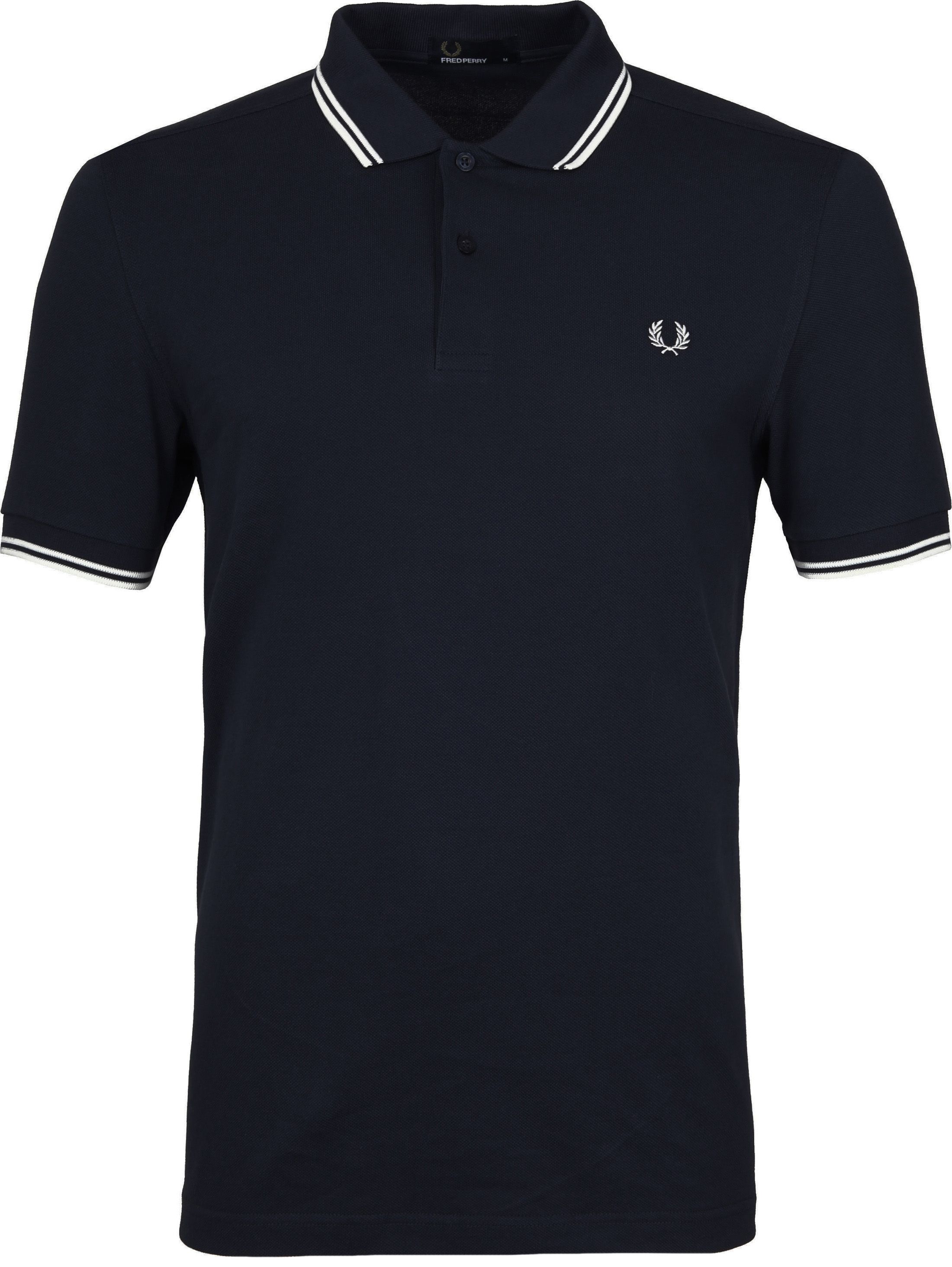Fred Perry Polo Shirt Navy White M3600-238 Navy