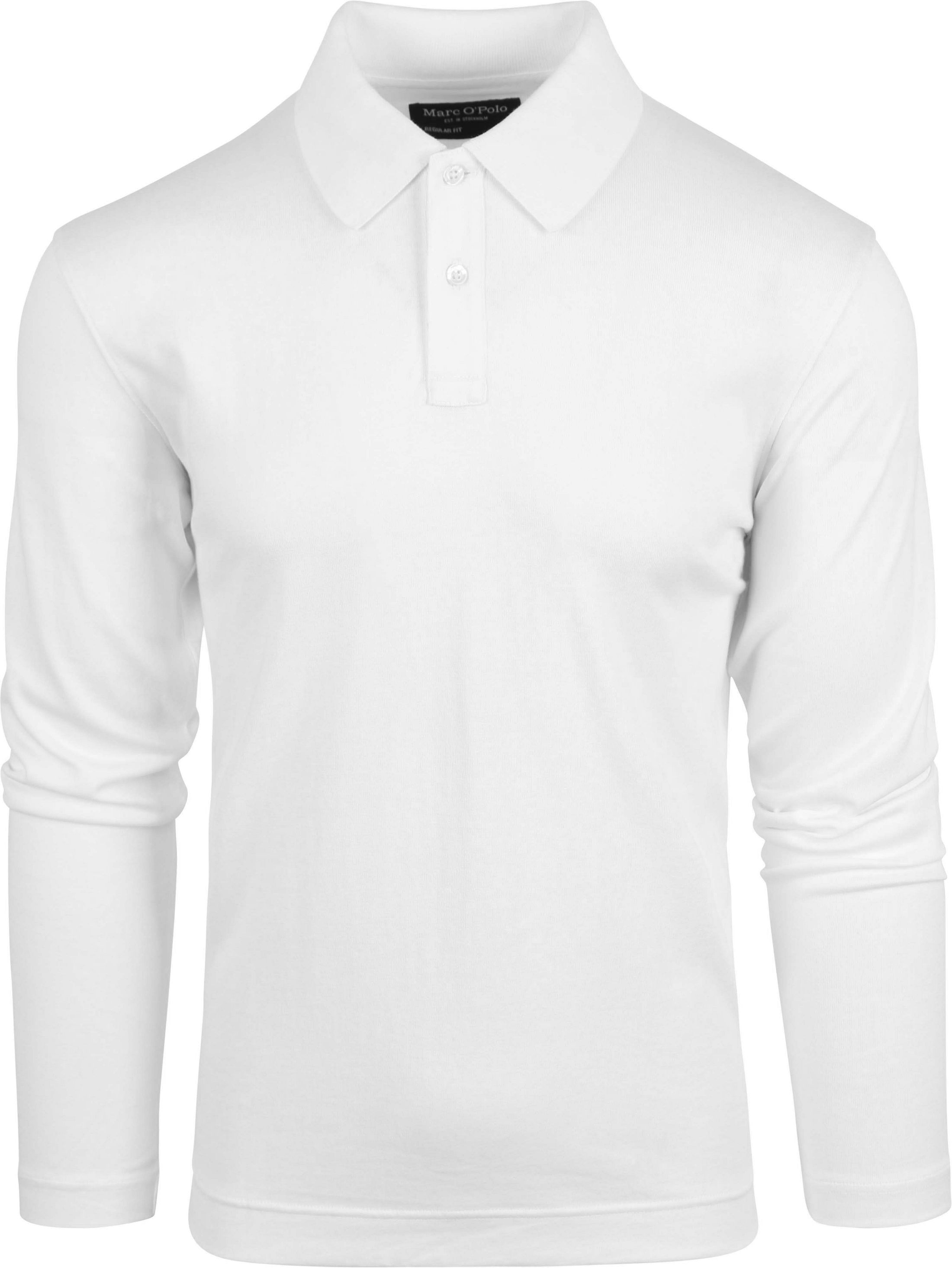 Marc O'Polo Knitted Polo Shirt White 330214455056-101 order online | Suitable