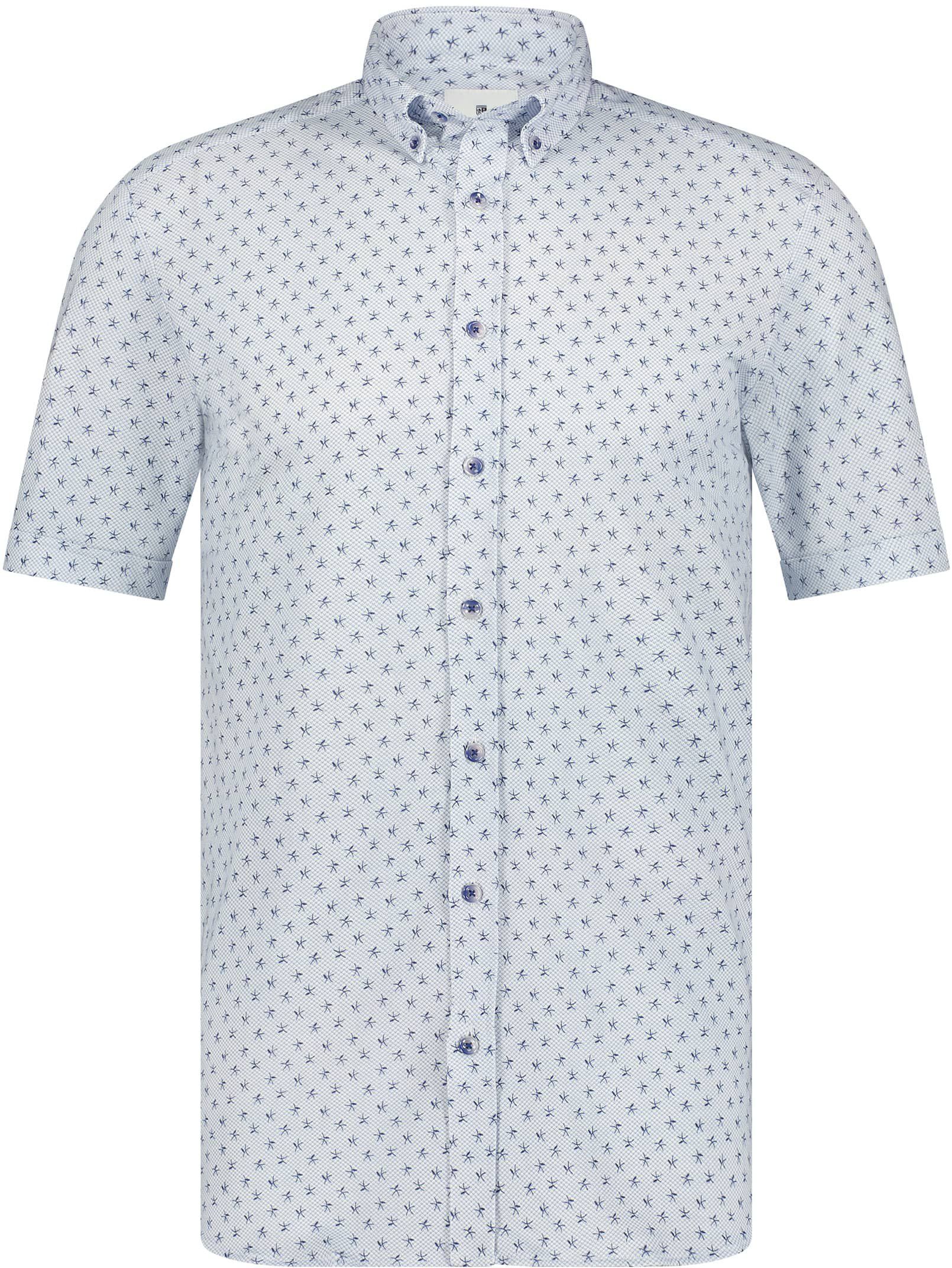 State Of Art Short Sleeves Shirt Print Blue size M