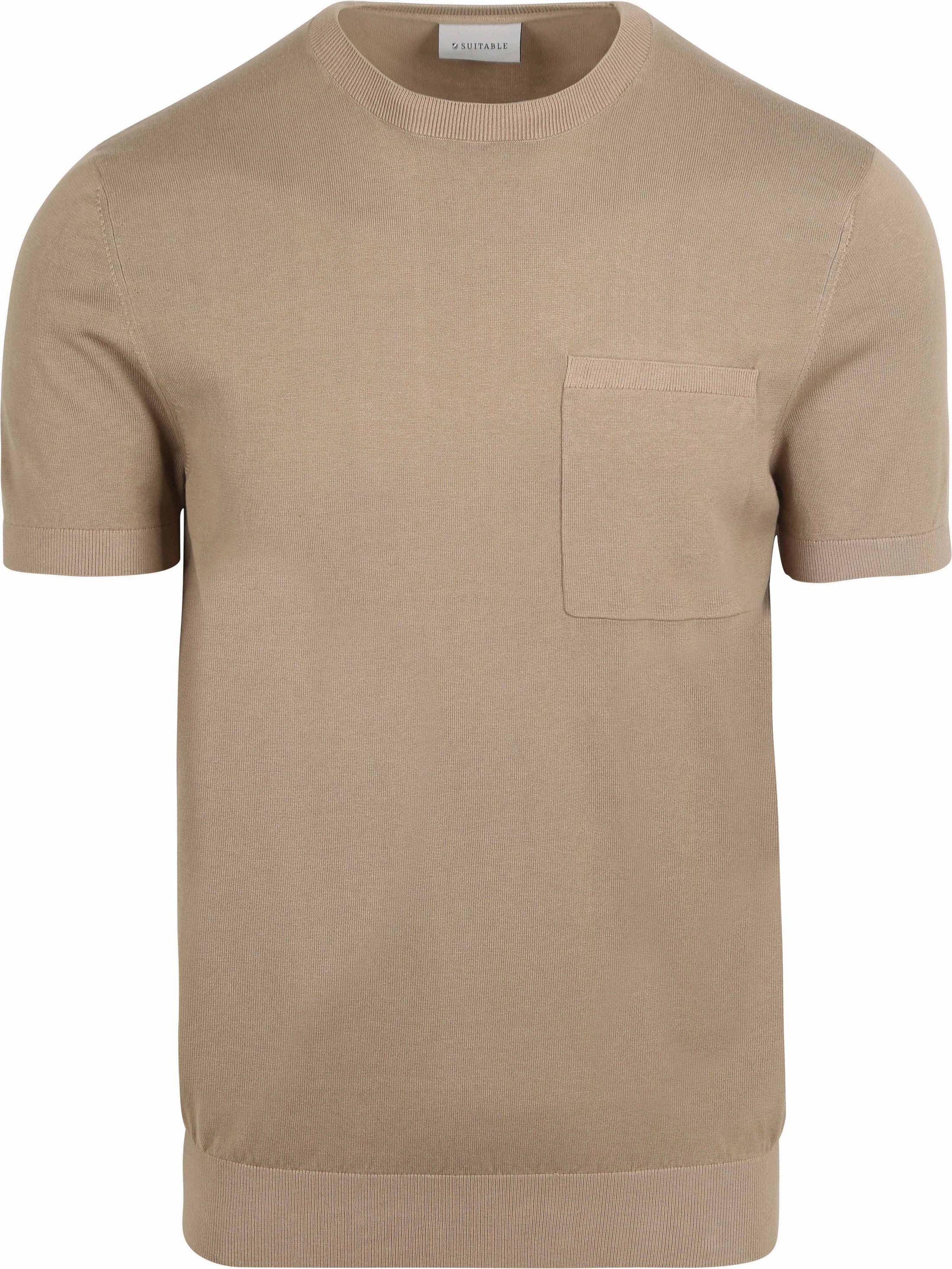 Suitable Knitted T-shirt Pocket Compact Camel TE-PO-CO-25.03 FCD 34305 desert kaufen | Suitable