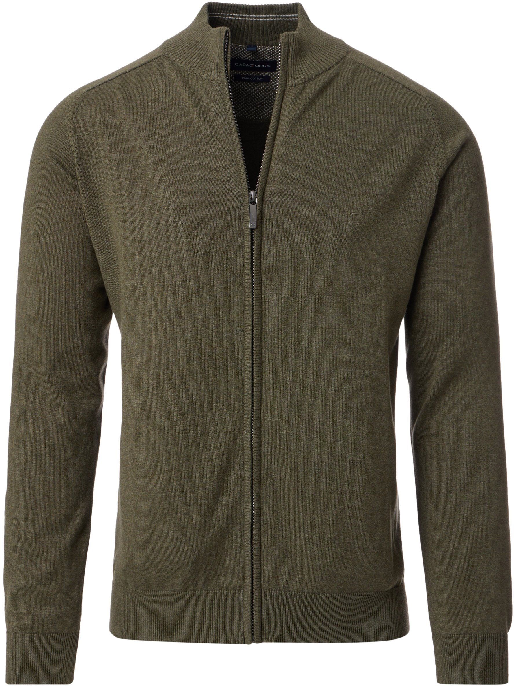 Casa Moda Pullover Zip Olive Green 004450-379 order online | Suitable