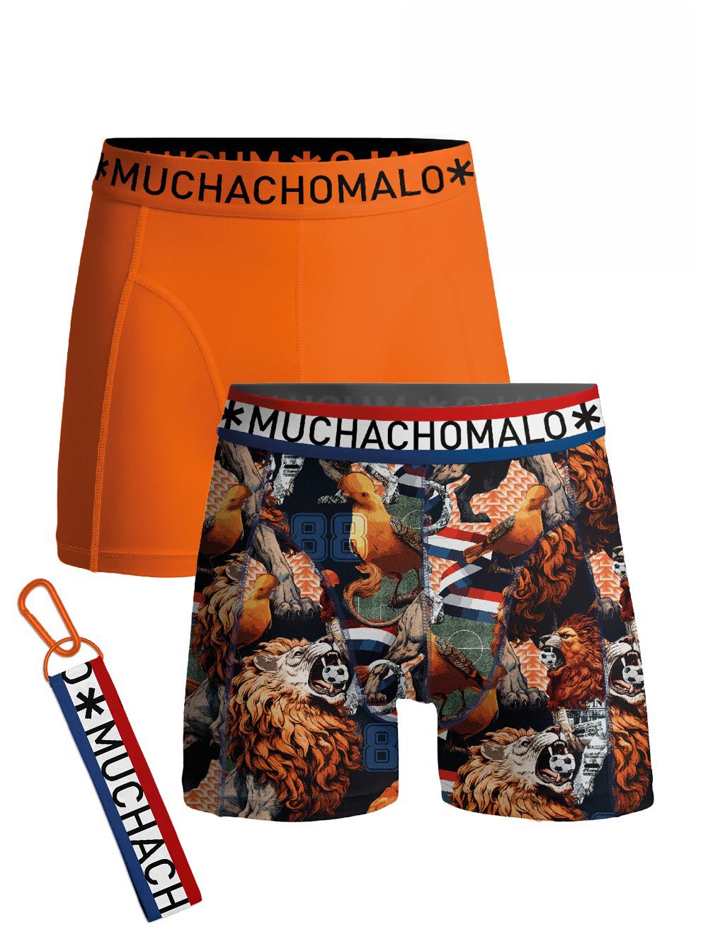 Muchachomalo Boxershorts 2er-Pack Dutch Lion DUTCHLION1010-01-Print/Orange kaufen | Suitable
