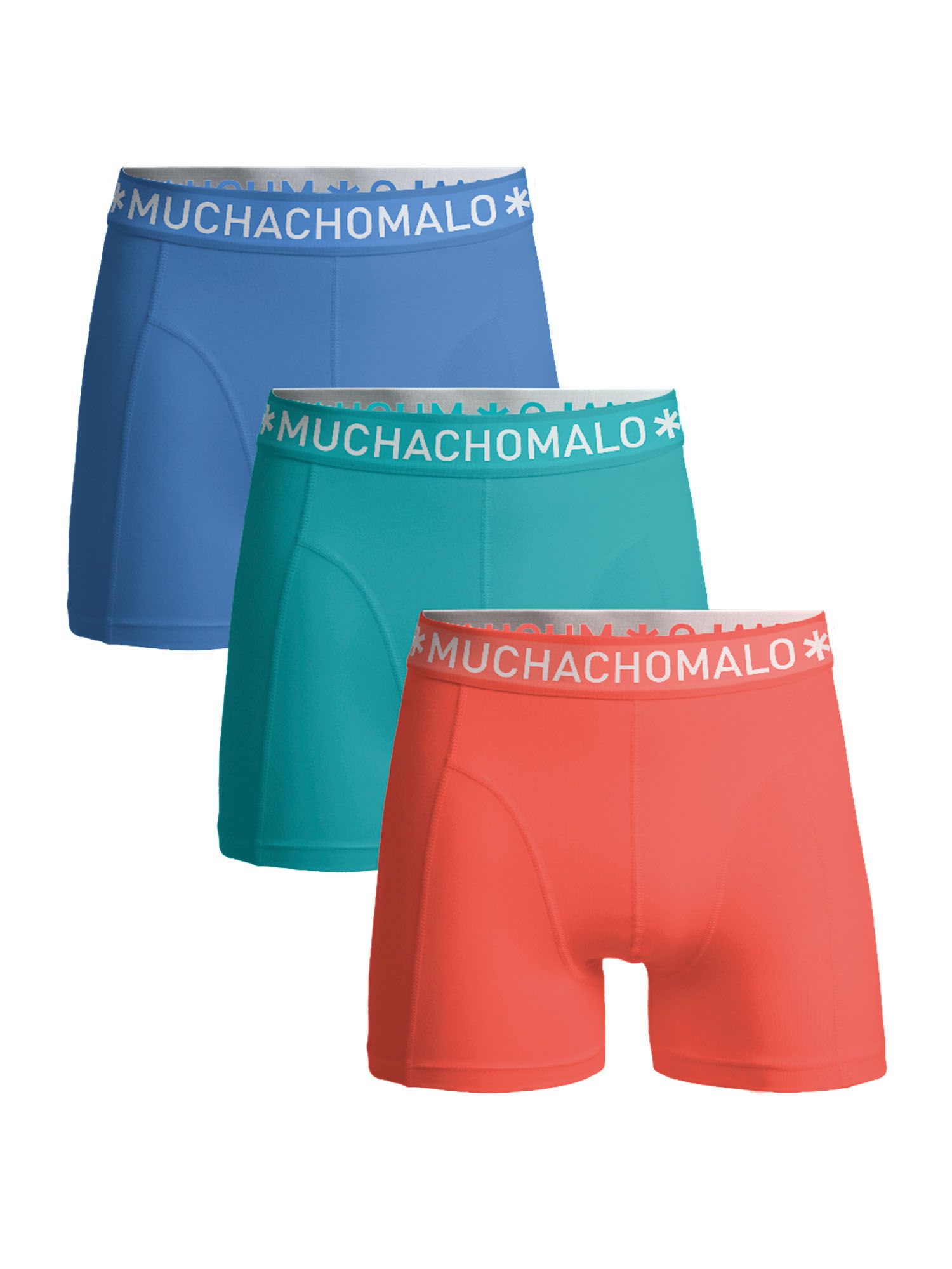 Muchachomalo Boxershorts 3er-Pack 621 SOLID1010-621-Orange/Blue/Blue kaufen | Suitable