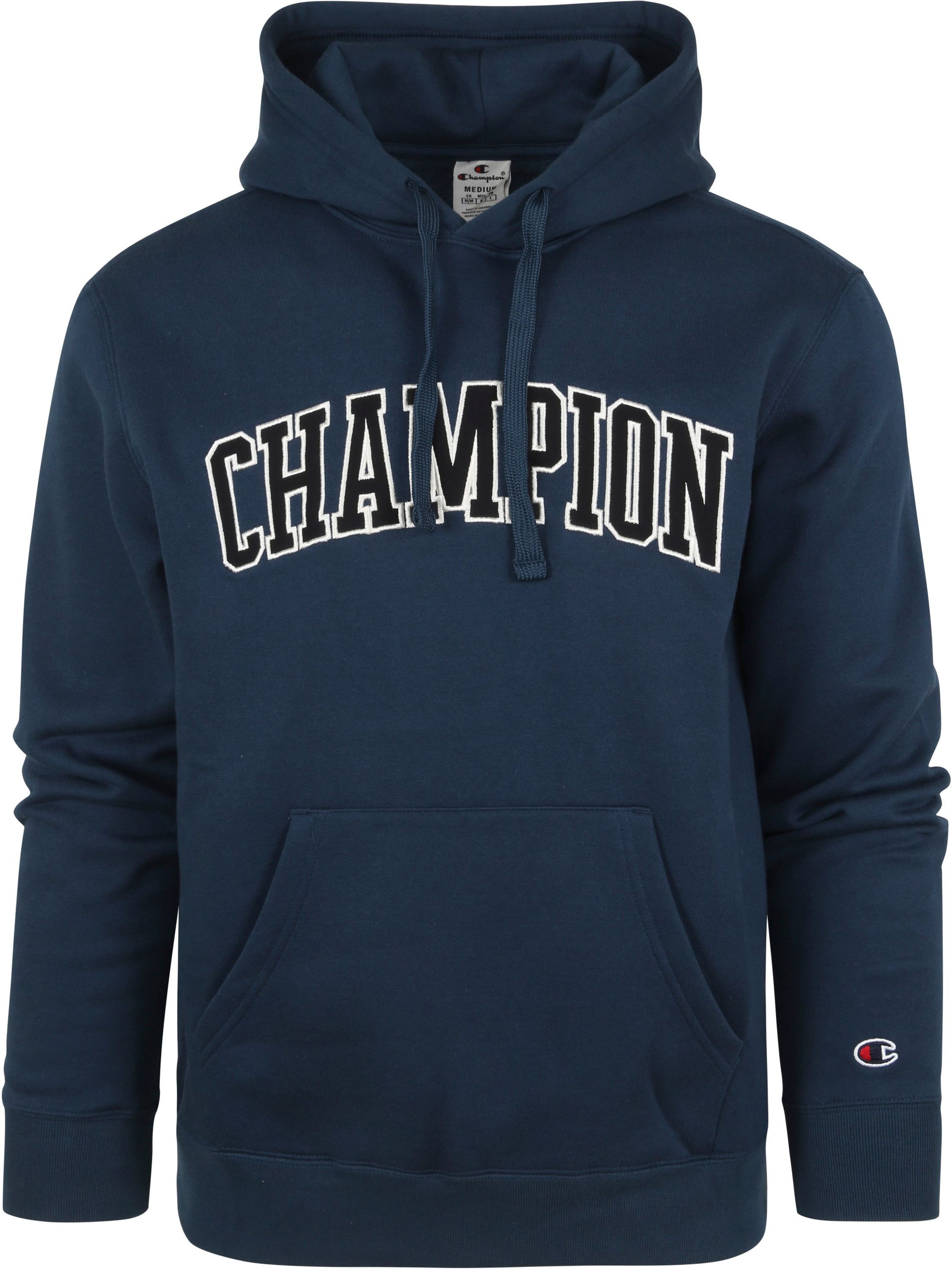Champion Hoodie Logo Dark Blue Dark Blue size L