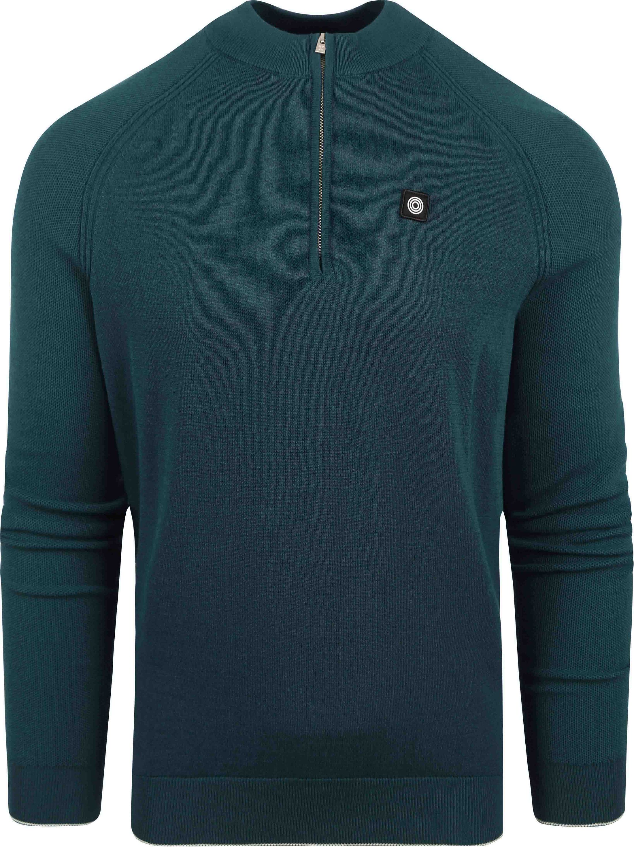 Blue Industry Half Zip Trui Donkergroen KBIW23-M10-green kopen | Suitable