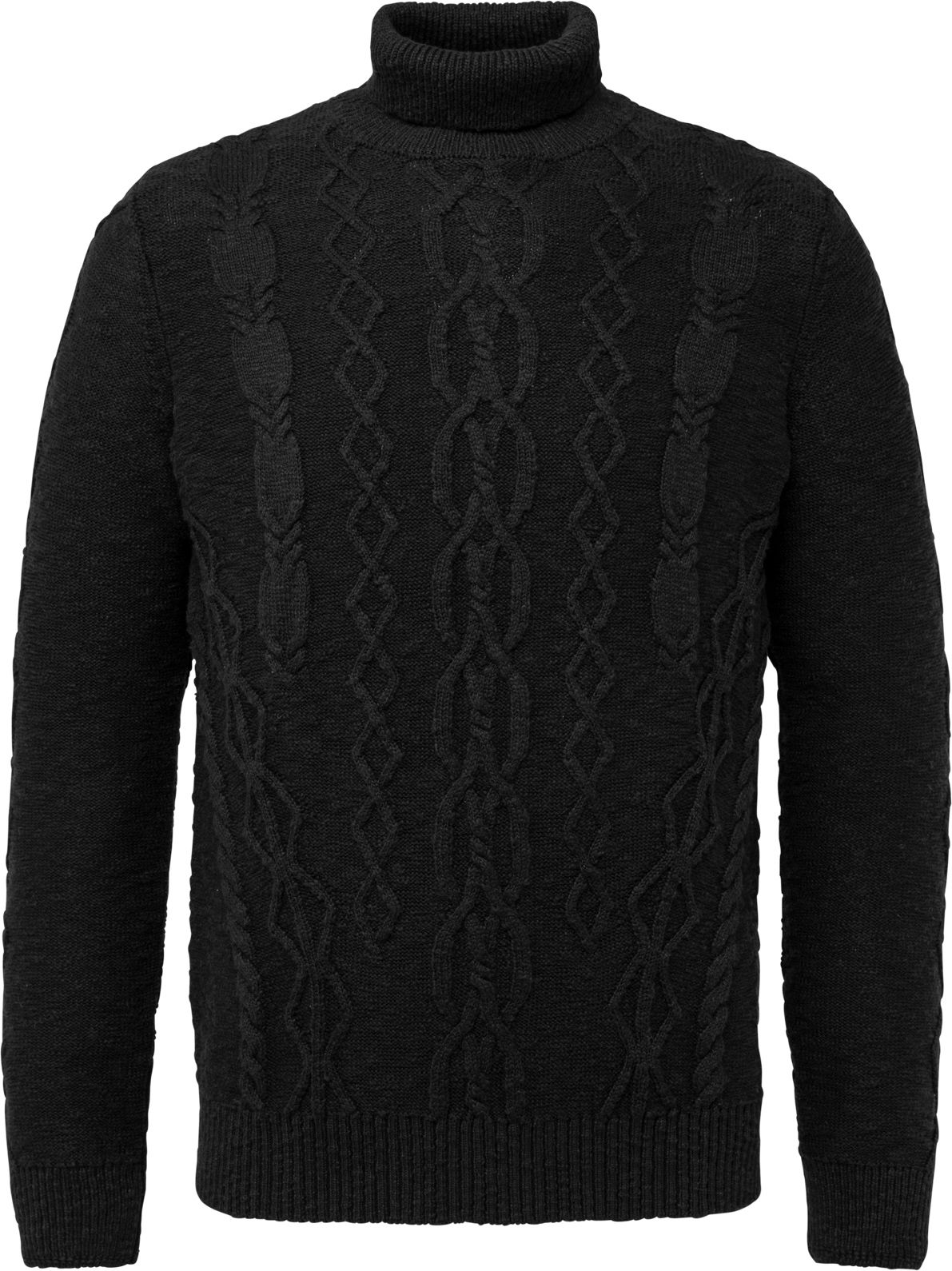 PME Legend Turtleneck Knitted Slub Black size L