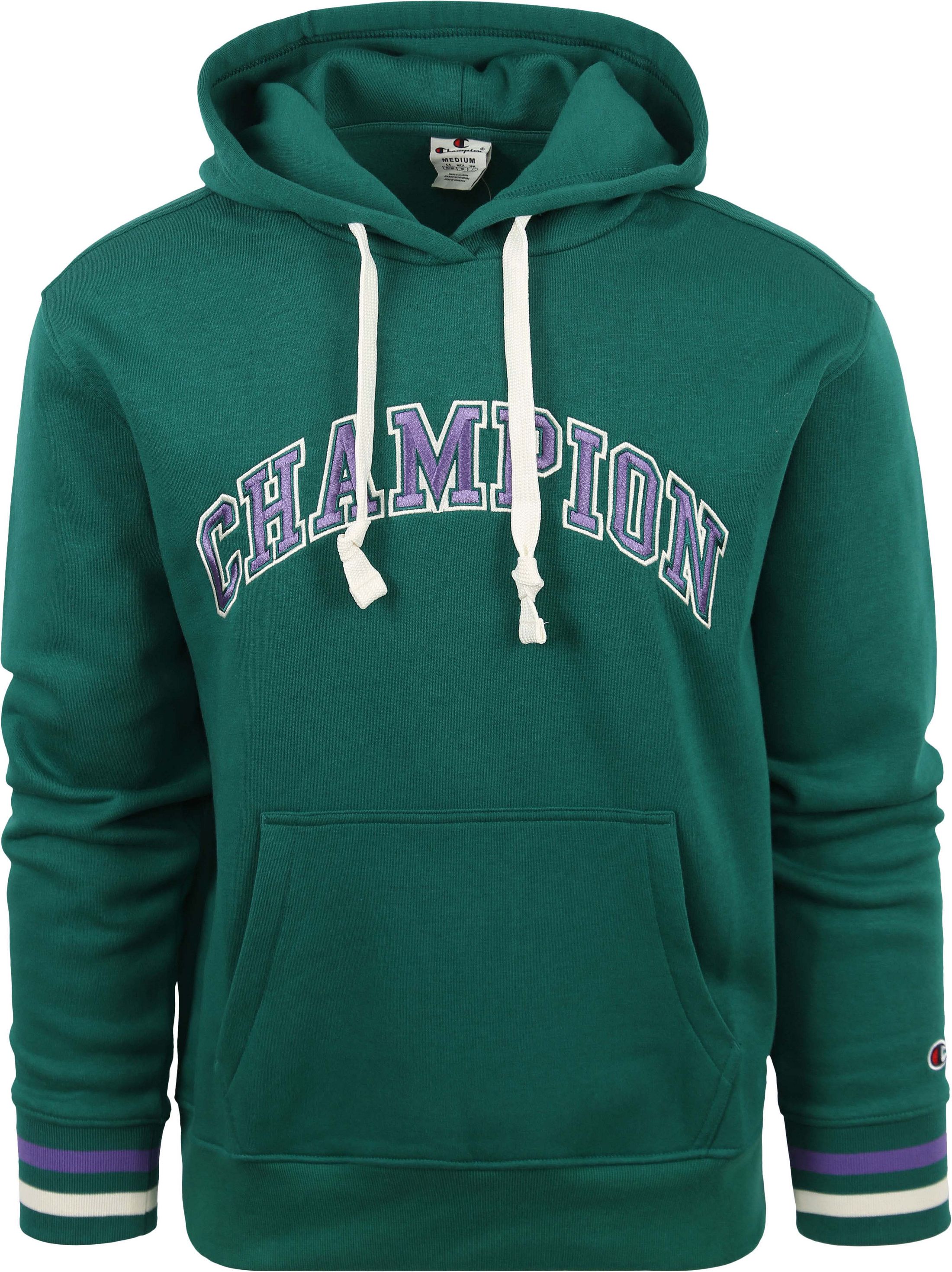 Champion Hoodie Logo Mid Green 219174 GS571 order online Suitable