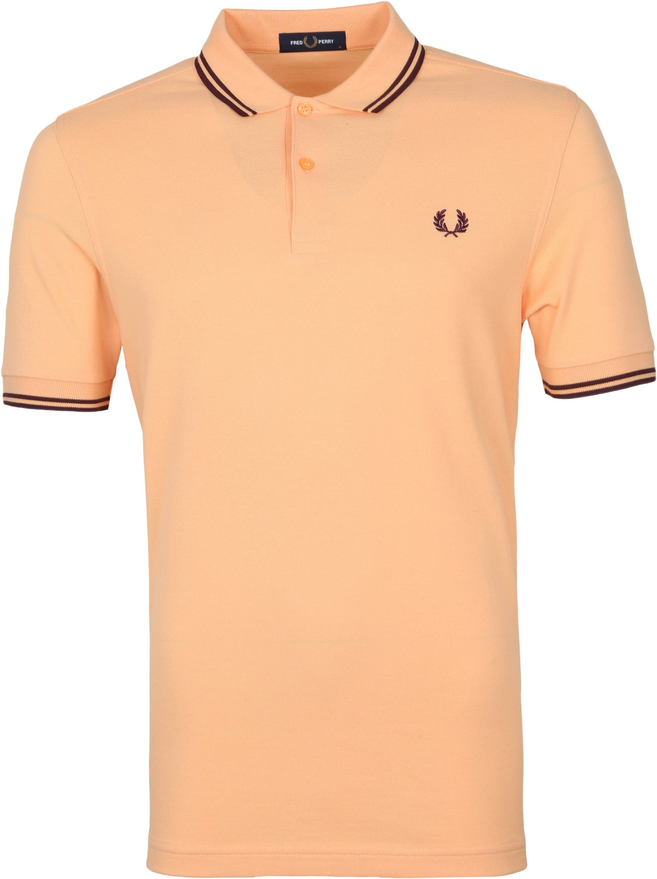 Fred Perry Polo Shirt M3600 Coral Orange Red size L