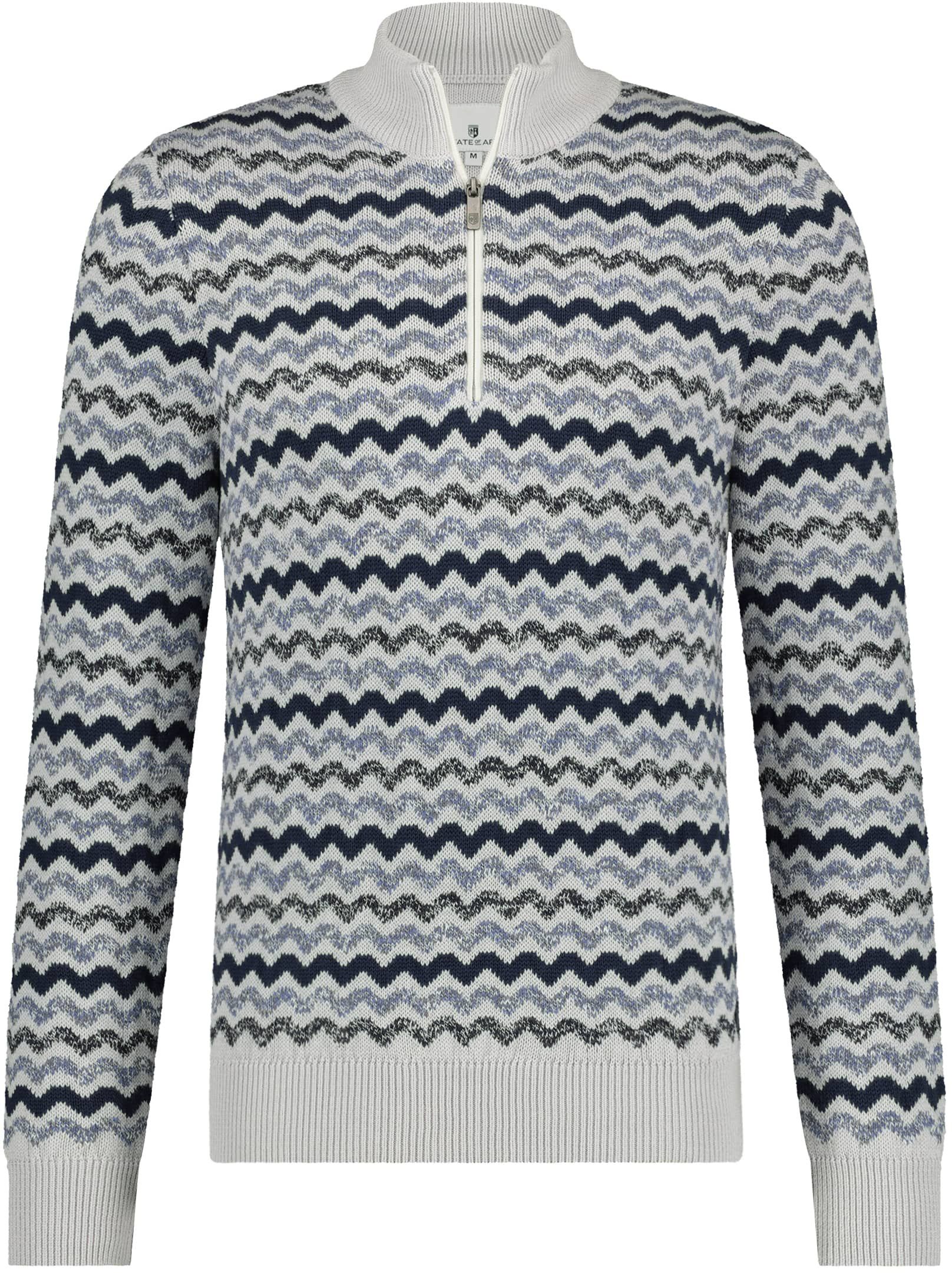 State Of Art Half Zip Grijsblauw Print 13422105 kopen | Suitable