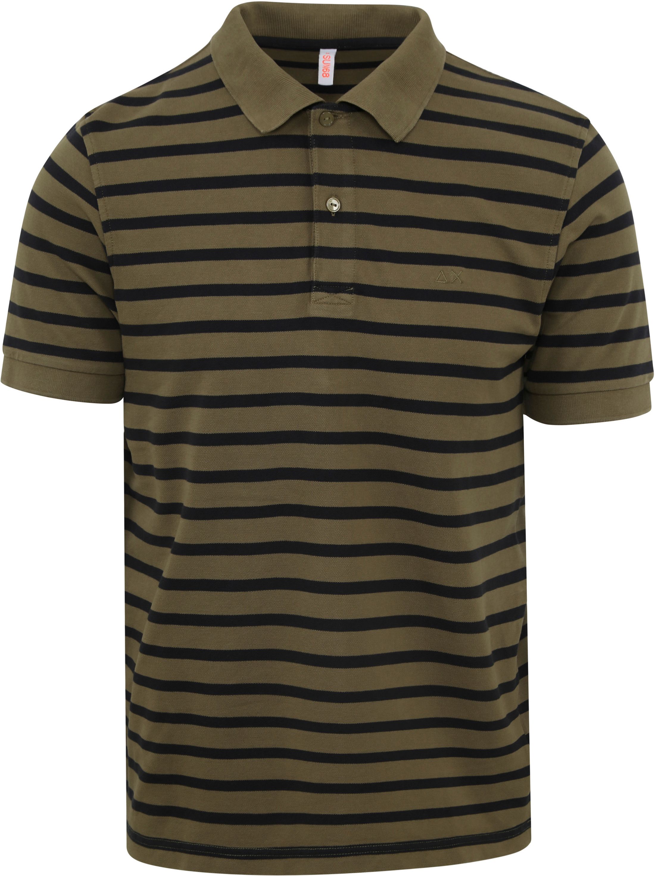 Sun68 Polo Shirt Stripes Green A33107-19 order online | Suitable