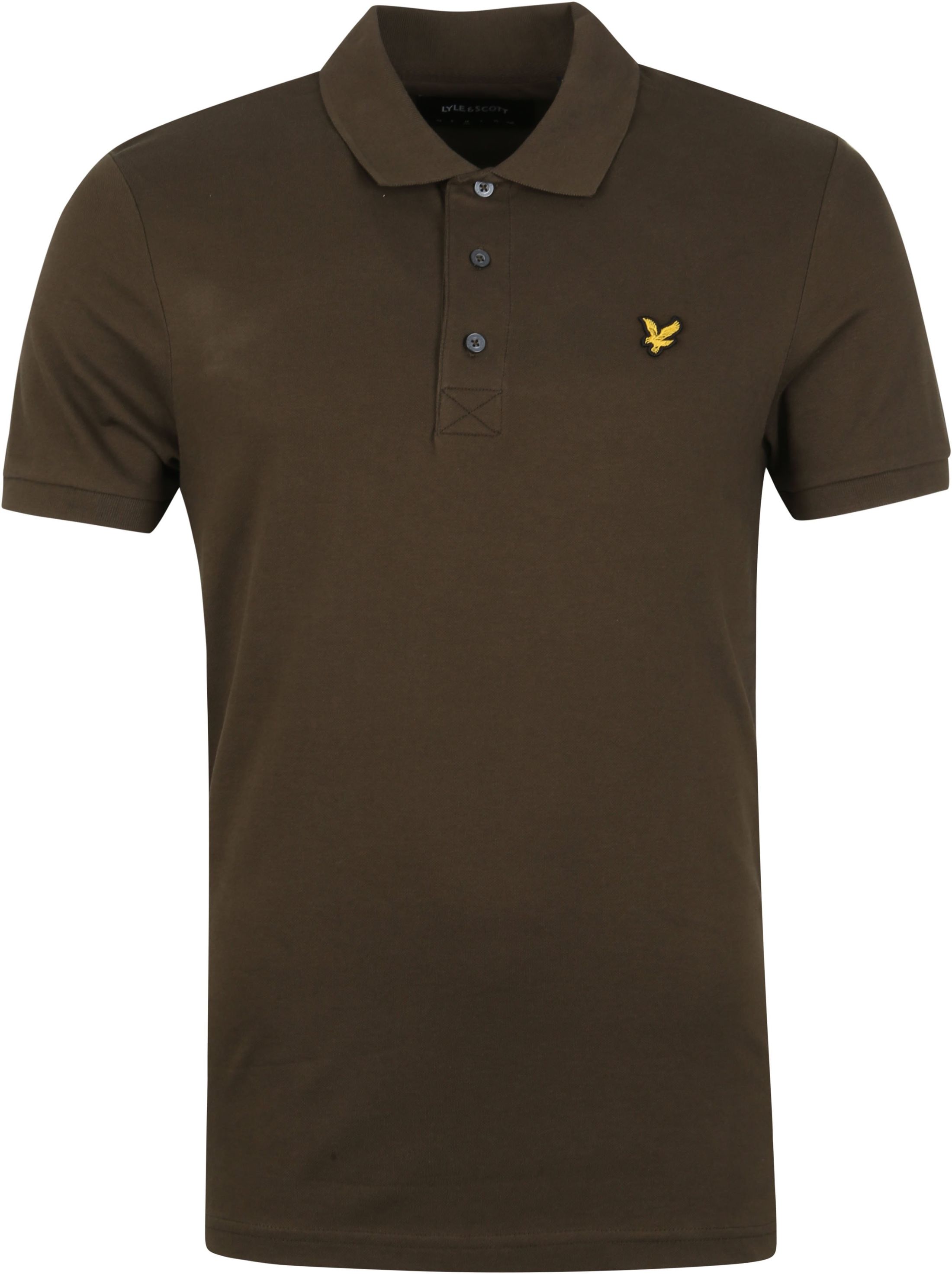 Lyle and Scott Polo Olive Dark Green size L