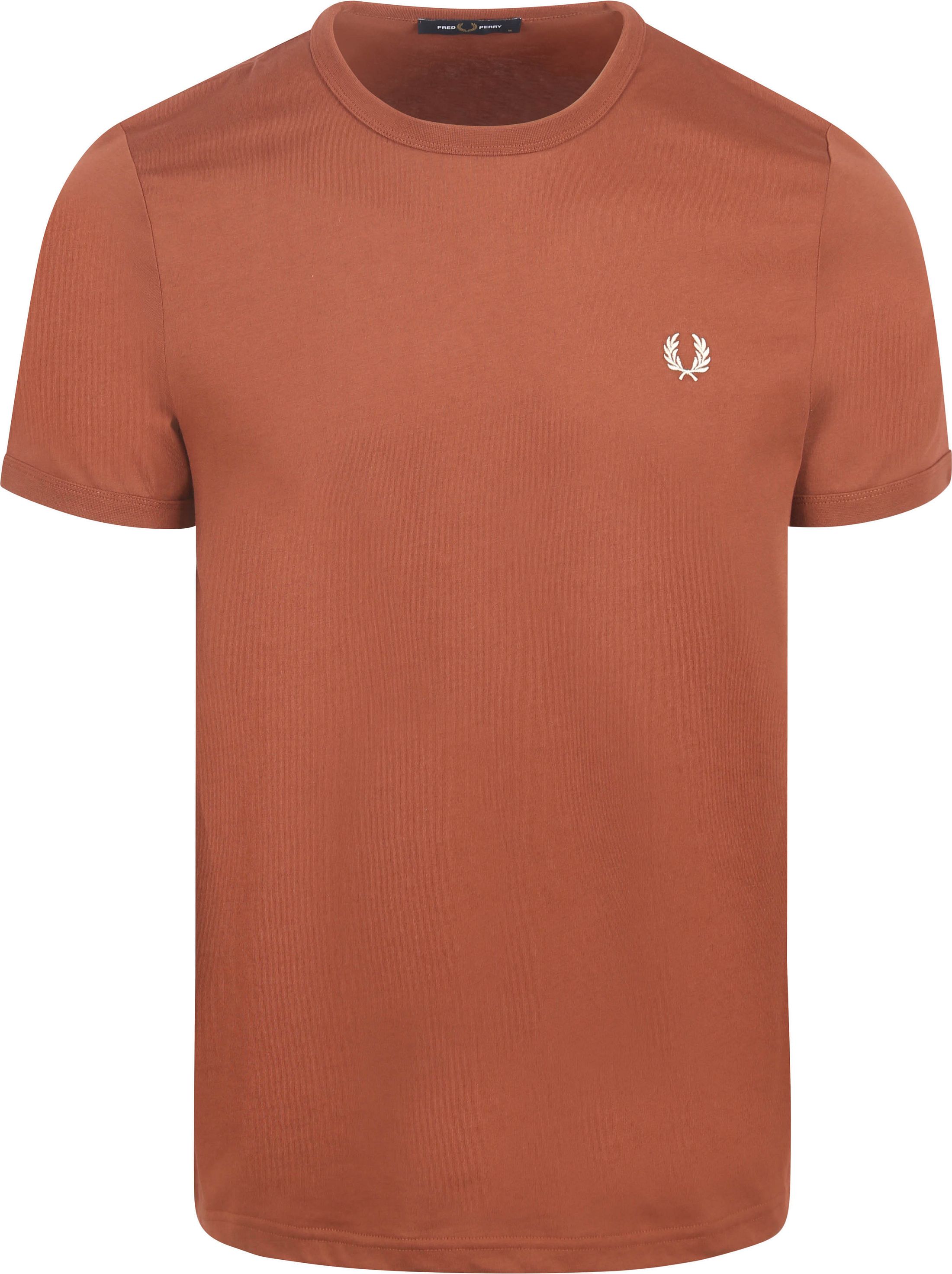 Fred Perry Ringer Shirt Brown S54 M3519-S54 order online | Suitable