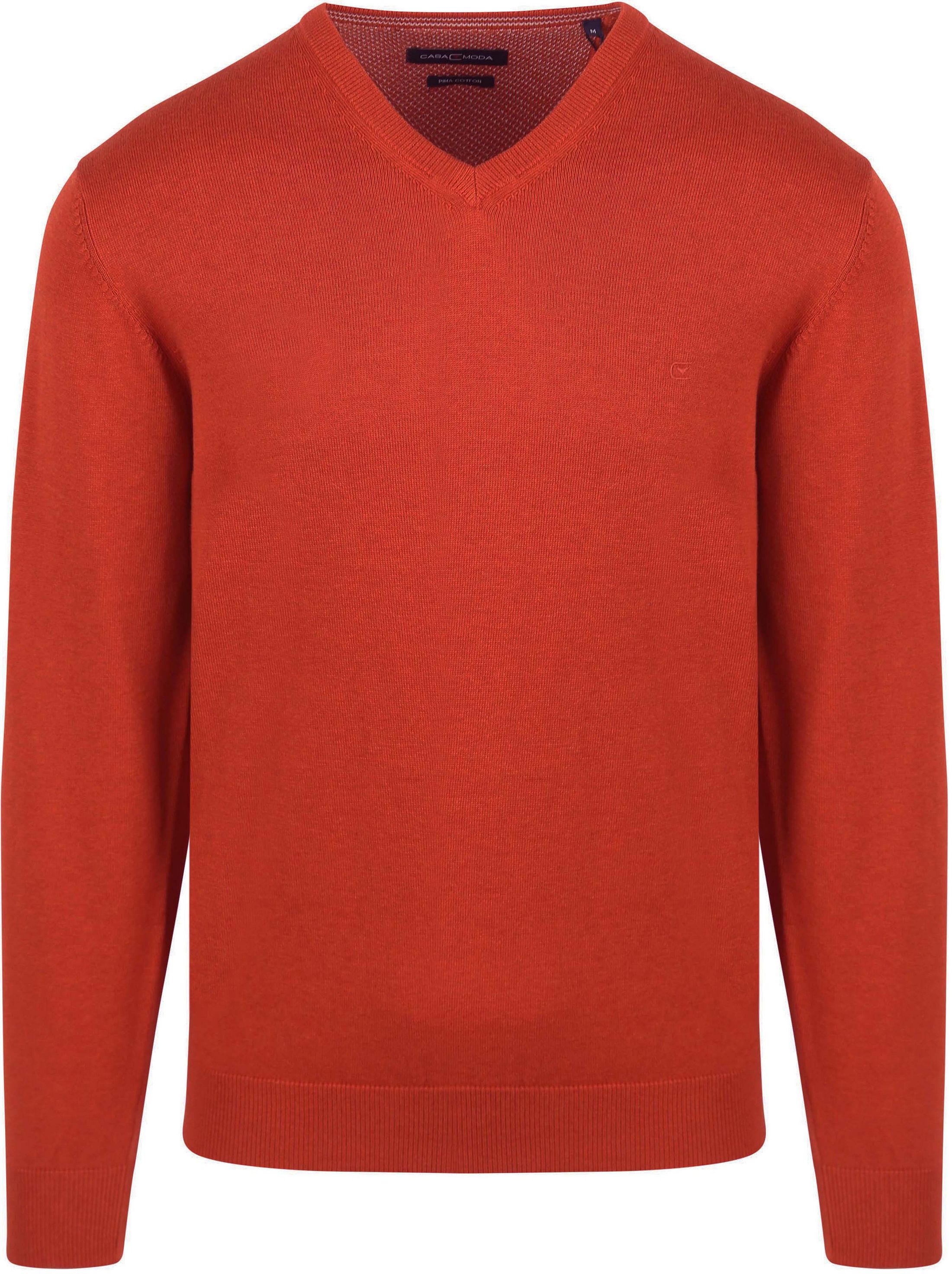 Casa Moda Pullover V-Neck Orange 004430-486 order online | Suitable