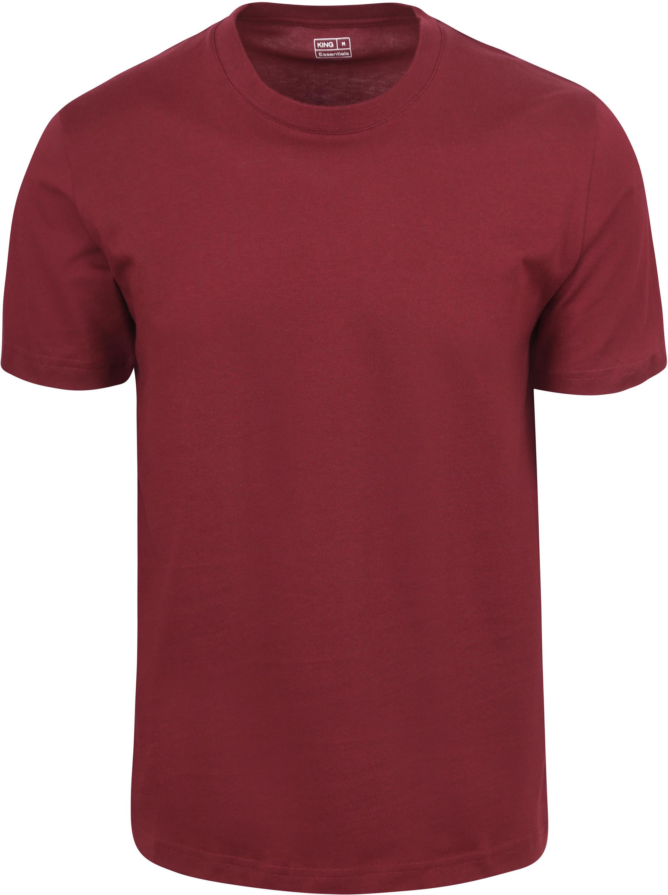 King Essentials The Steve T-Shirt Burgundy KM111010001-P080T kopen | Suitable