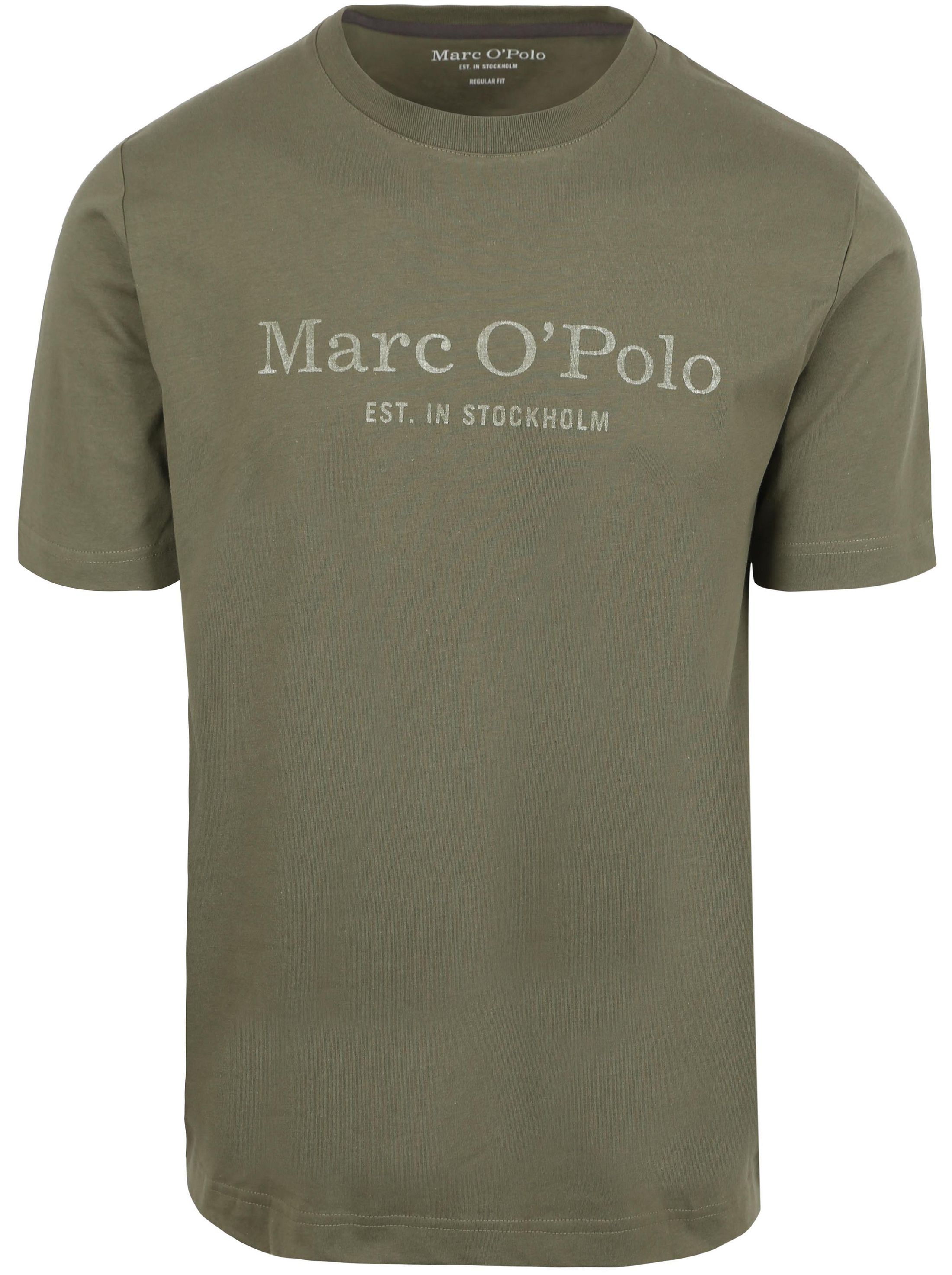 Marc O'Polo T-Shirt Logo Dunkelgrün 523201251052-452 kaufen | Suitable