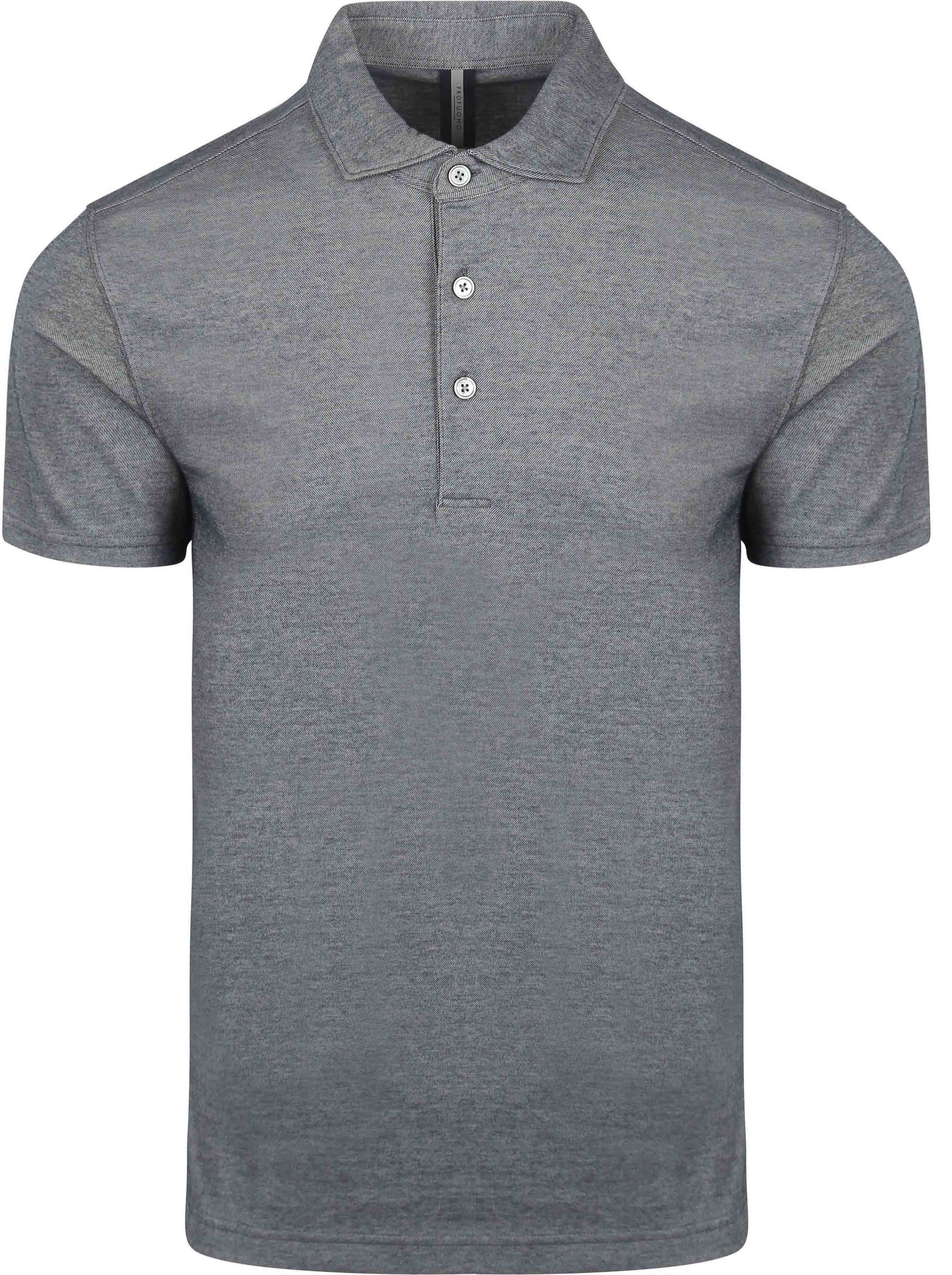 Profuomo Polo Luxury Knitted Melanger Bleu commander en ligne | PPWD10022F-P | Suitable Luxembourg