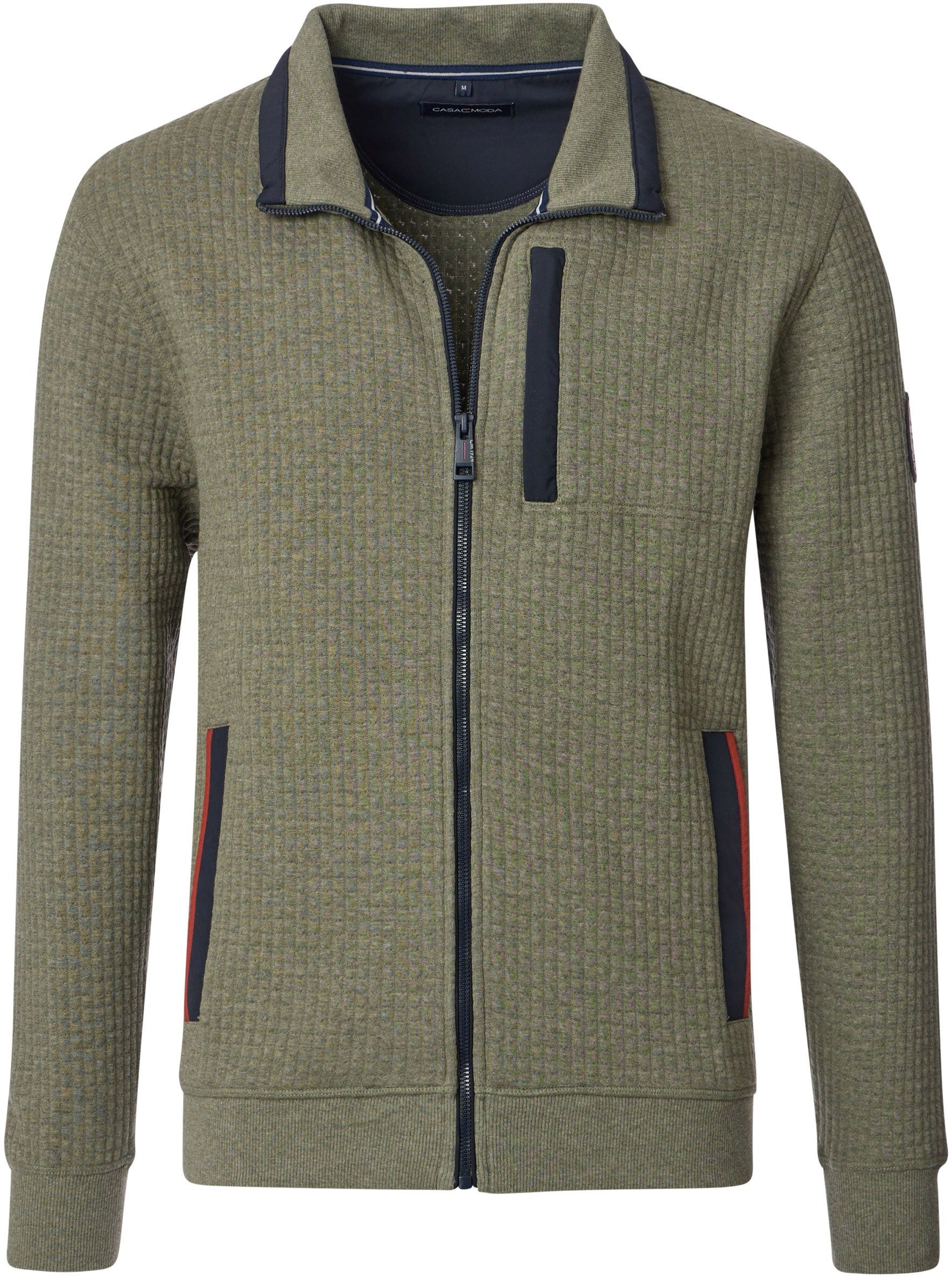 Casa Moda Strickjacke Zip Grün 444301100-335 kaufen | Suitable