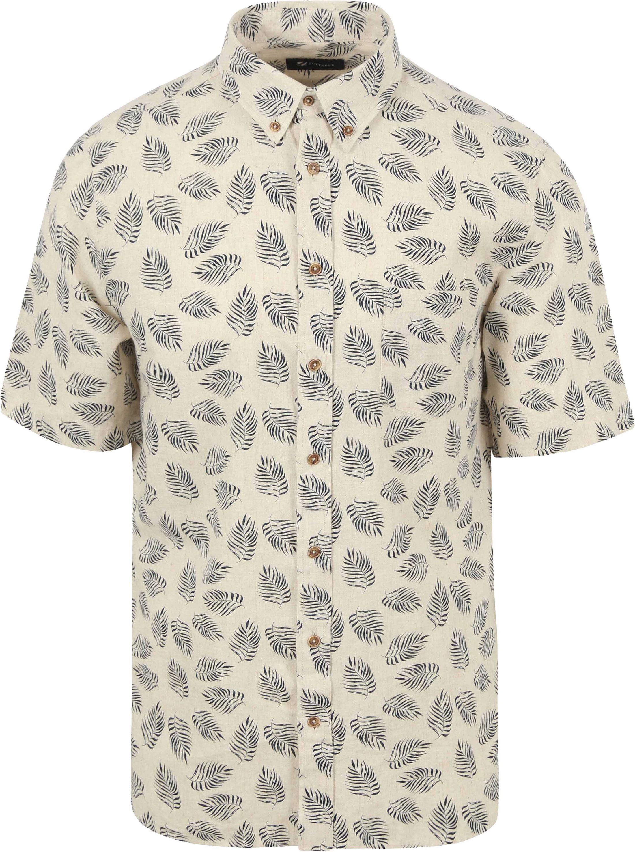 Suitable Short Sleeve Shirt Linen Sheng Blue SPE24113SH05ST-267 order online | Suitable