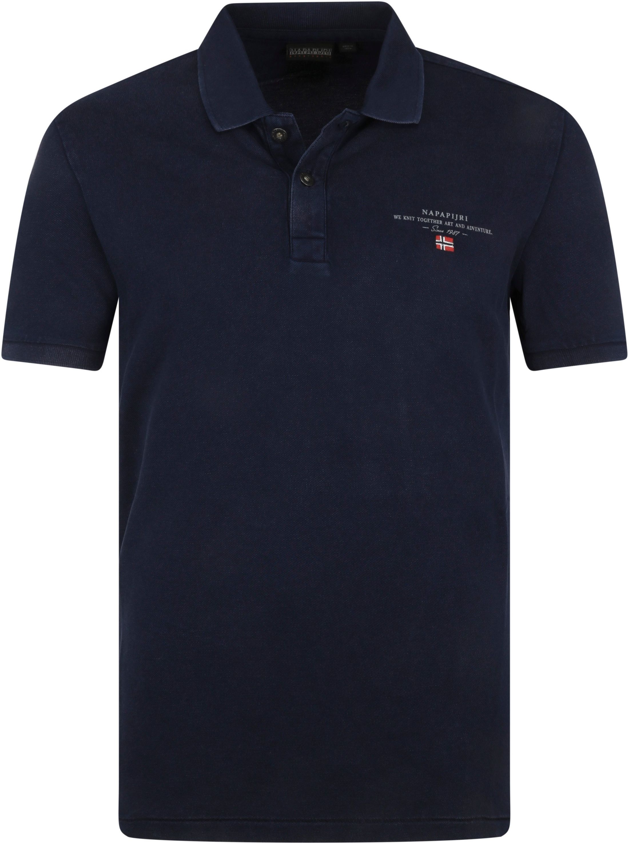 Napapijri Polo Shirt Elbas Navy Dark Blue Blue size 3XL