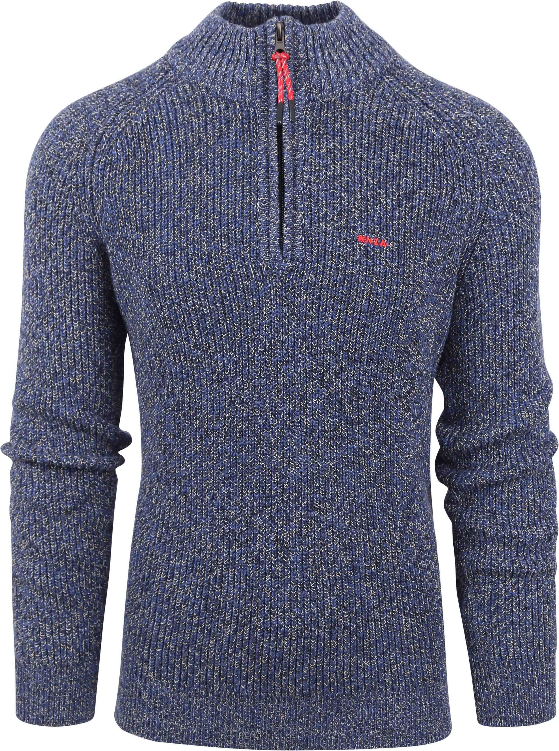 NZA Half Zip Sweater Ngamuwahine Dark Blue order online | 23HN465-1659 | Suitable Norway