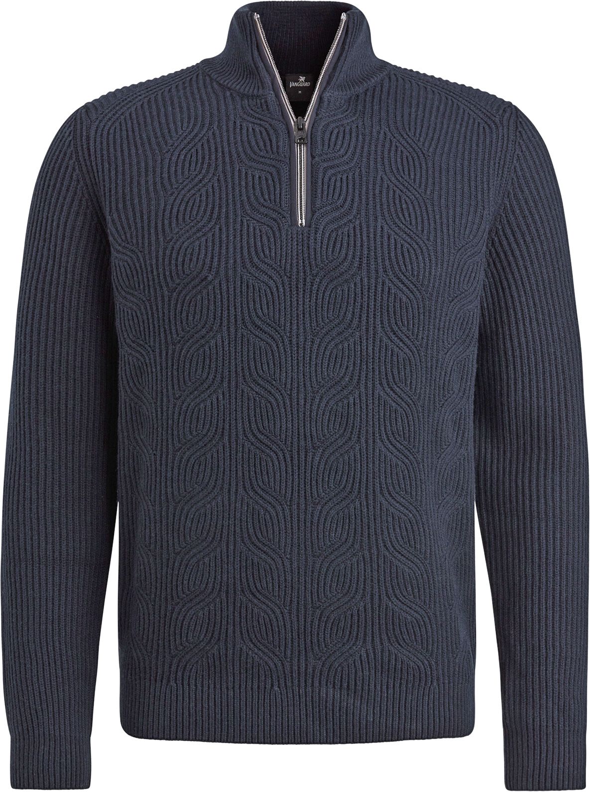 Vanguard Pullover Half Zip Structure Wool Mix Navy order online | VKW2409326-5073 | Suitable Norway