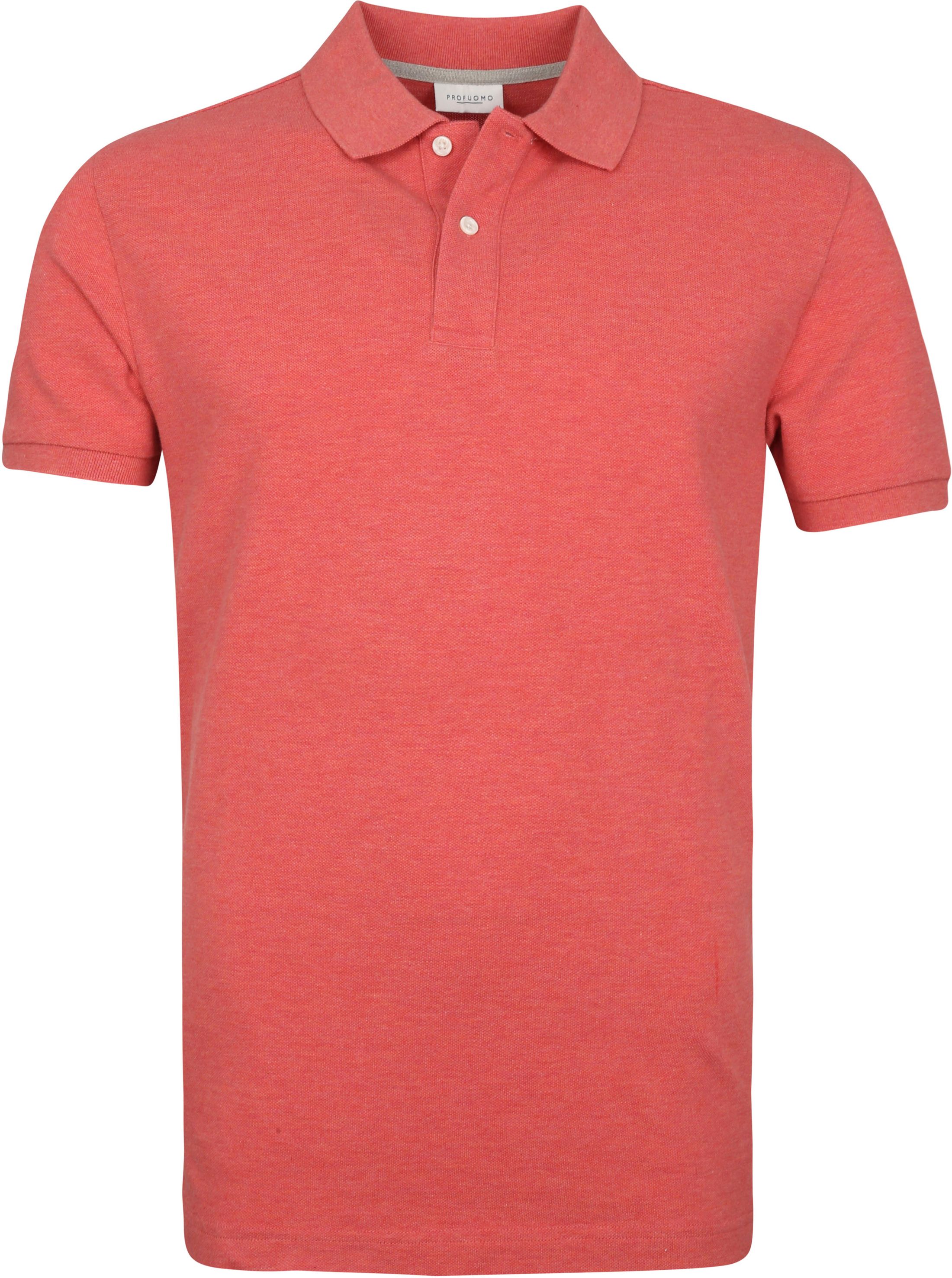 Profuomo Pique Polo Shirt Red size L