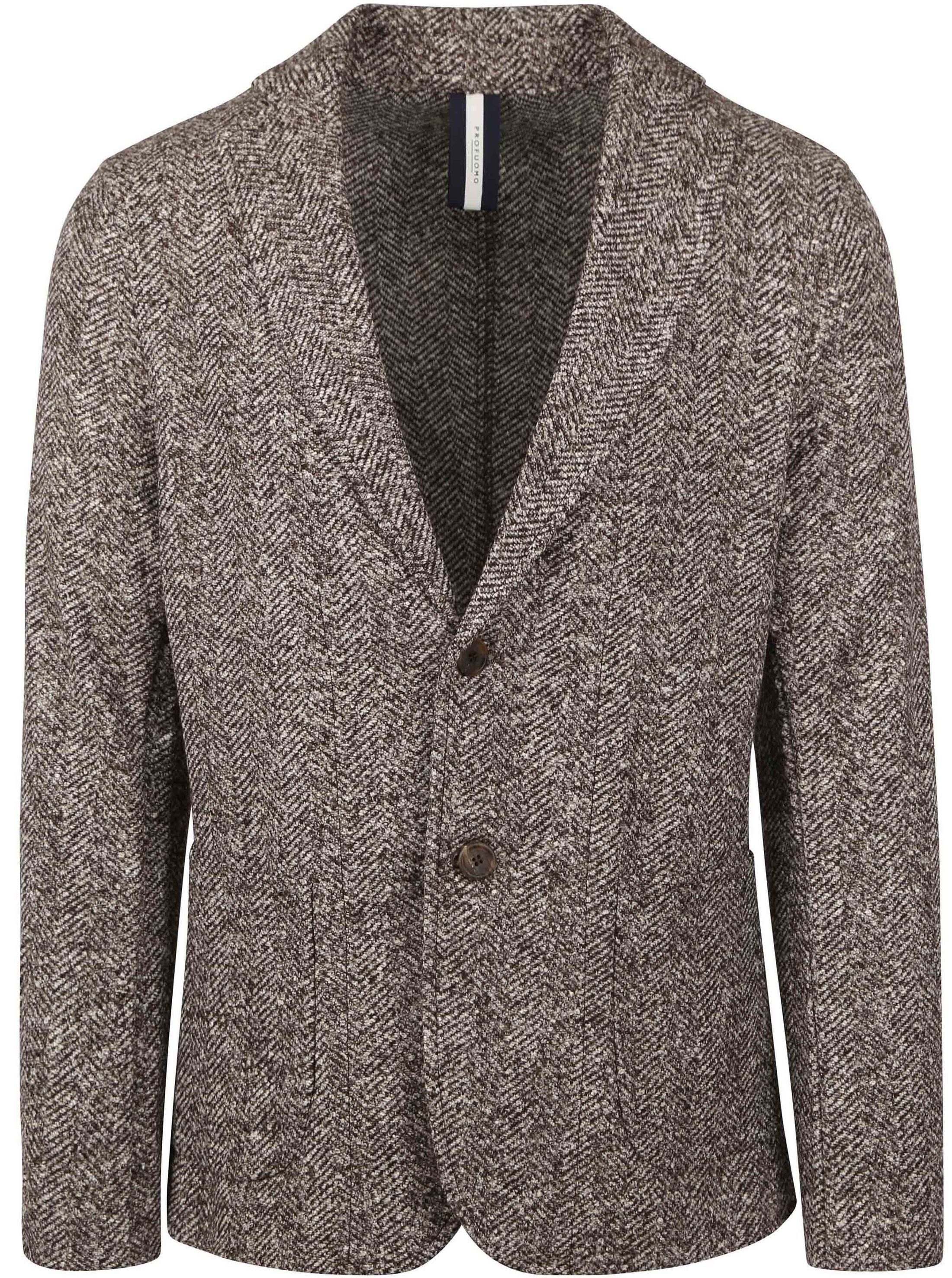 Profuomo Blazer en laine mélangée brune PPUP30002B-H commander en ligne | Suitable
