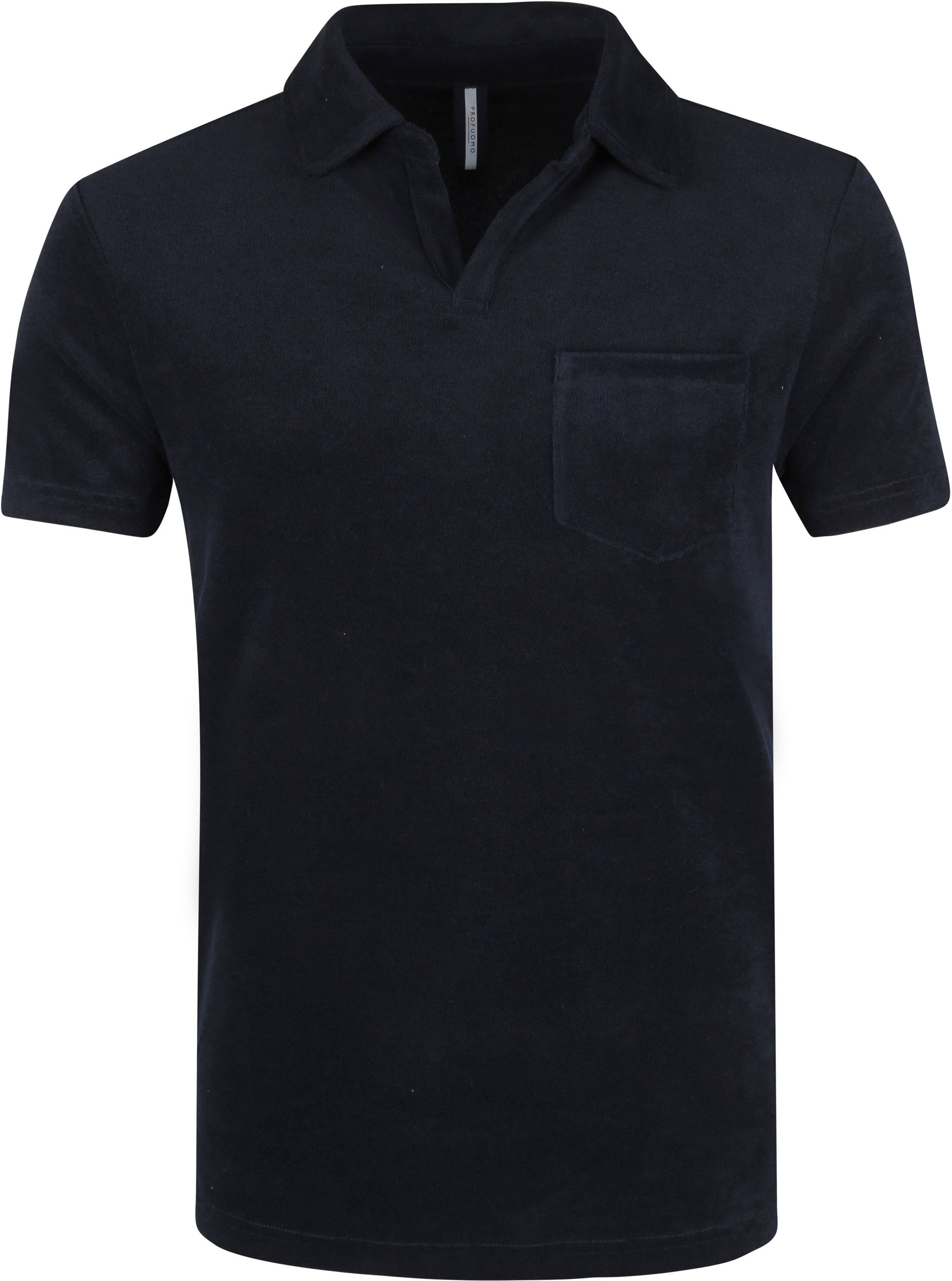 Profuomo Poloshirt Terry Cloth Dark Dark Blue Blue size L